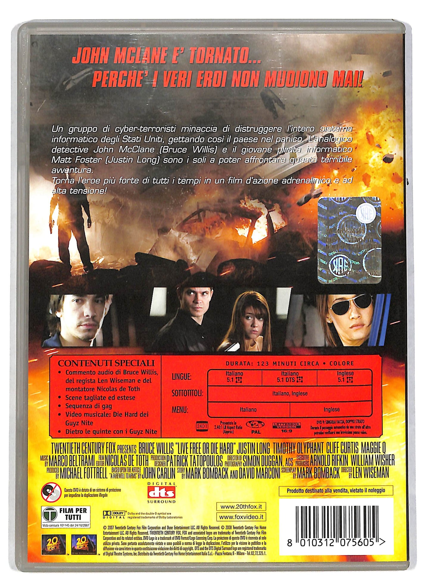 EBOND Die Hard Vivere o morire DVD DB599422