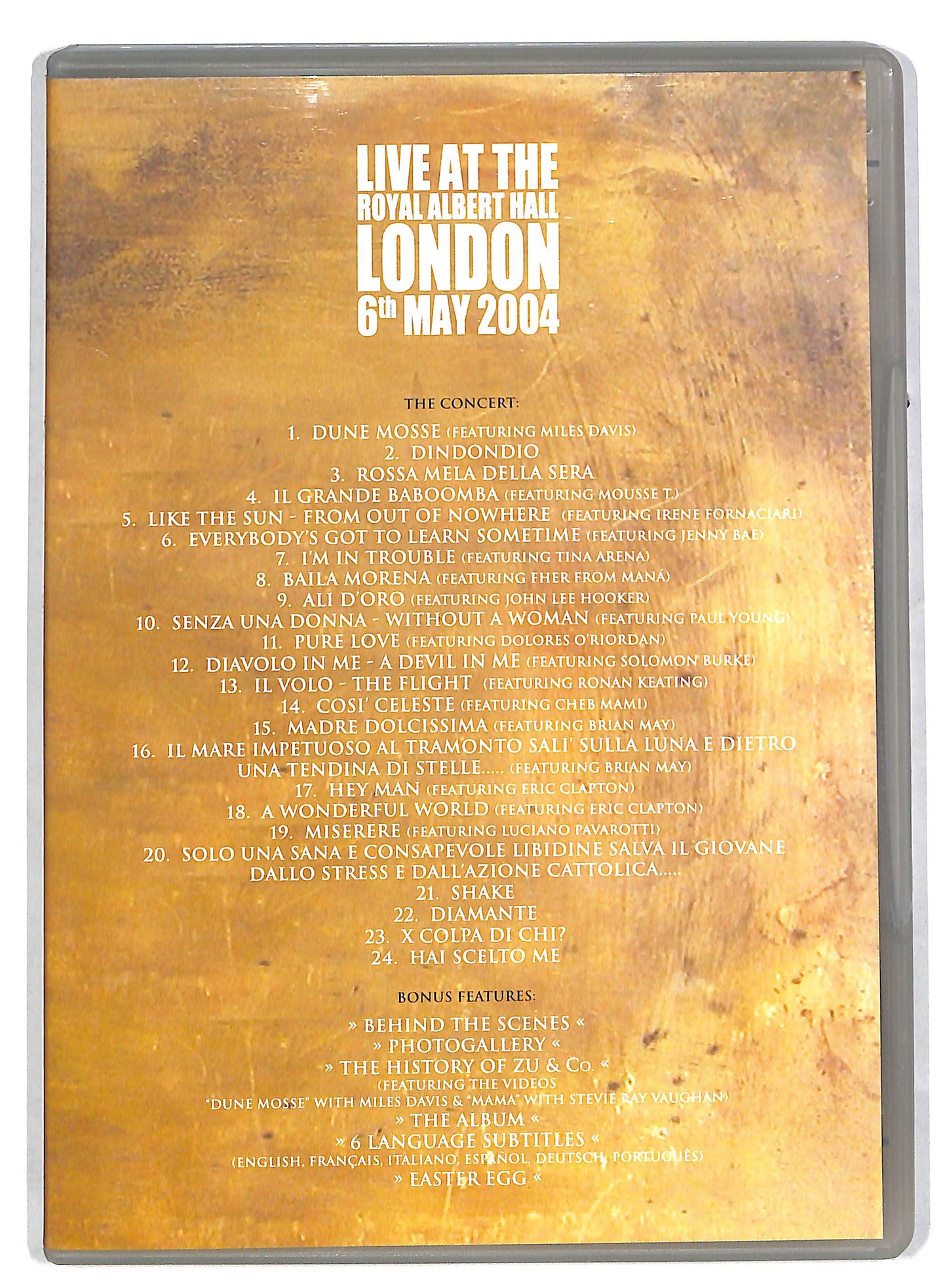 EBOND Zu & Co - Live At The Royal Albert Hall London EDITORIALE DVD DB599426