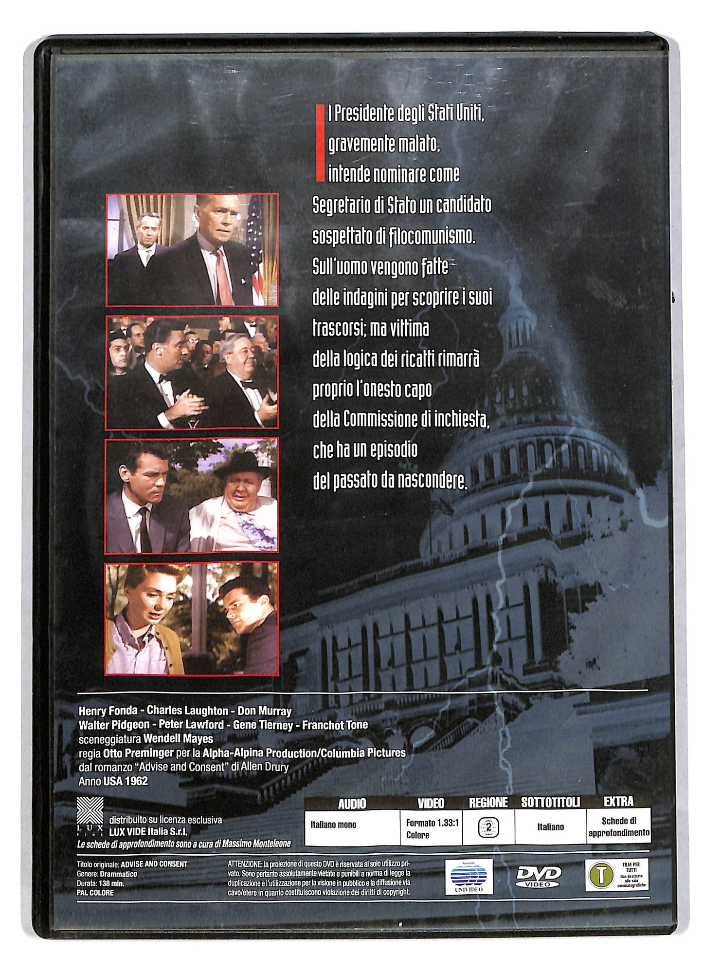 EBOND Tempesta su Washington EDITORIALE DVD DB599439