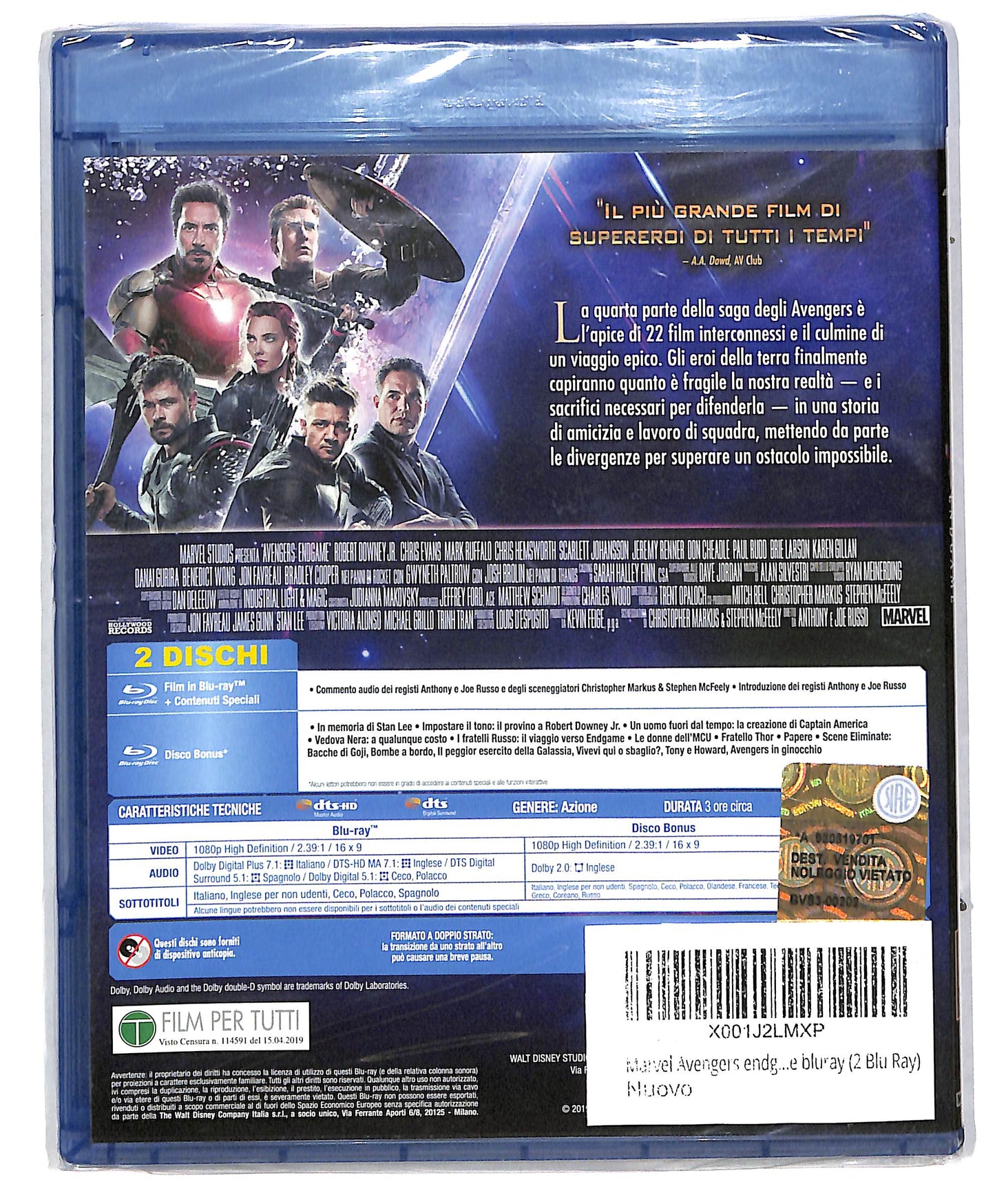 EBOND Avengers - Endgame BLURAY DB599452