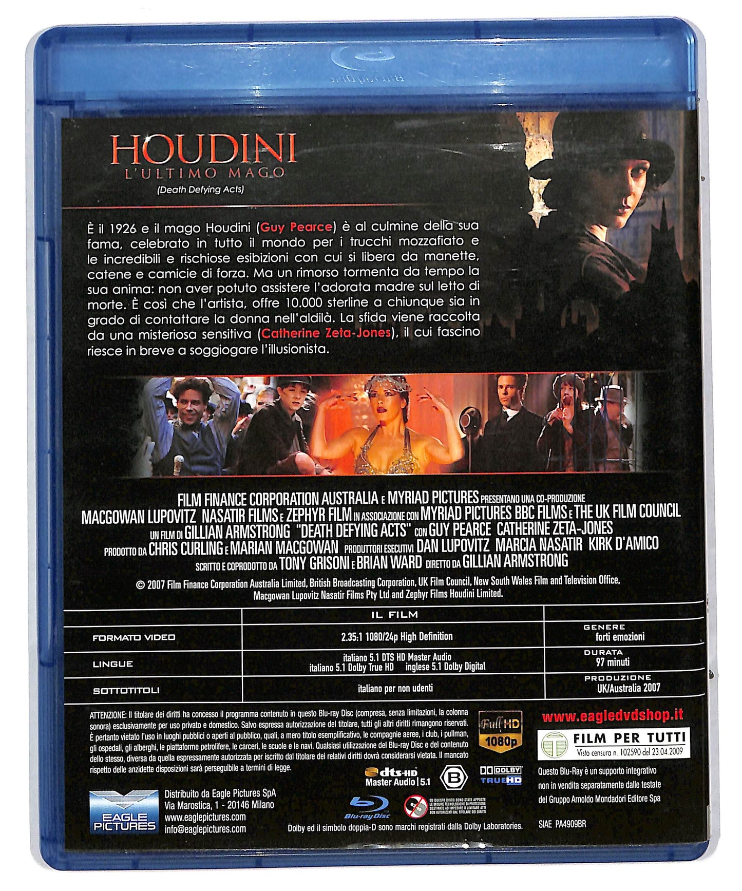 EBOND Houdini - L'ultimo mago EDITORIALE BLURAY DB599455