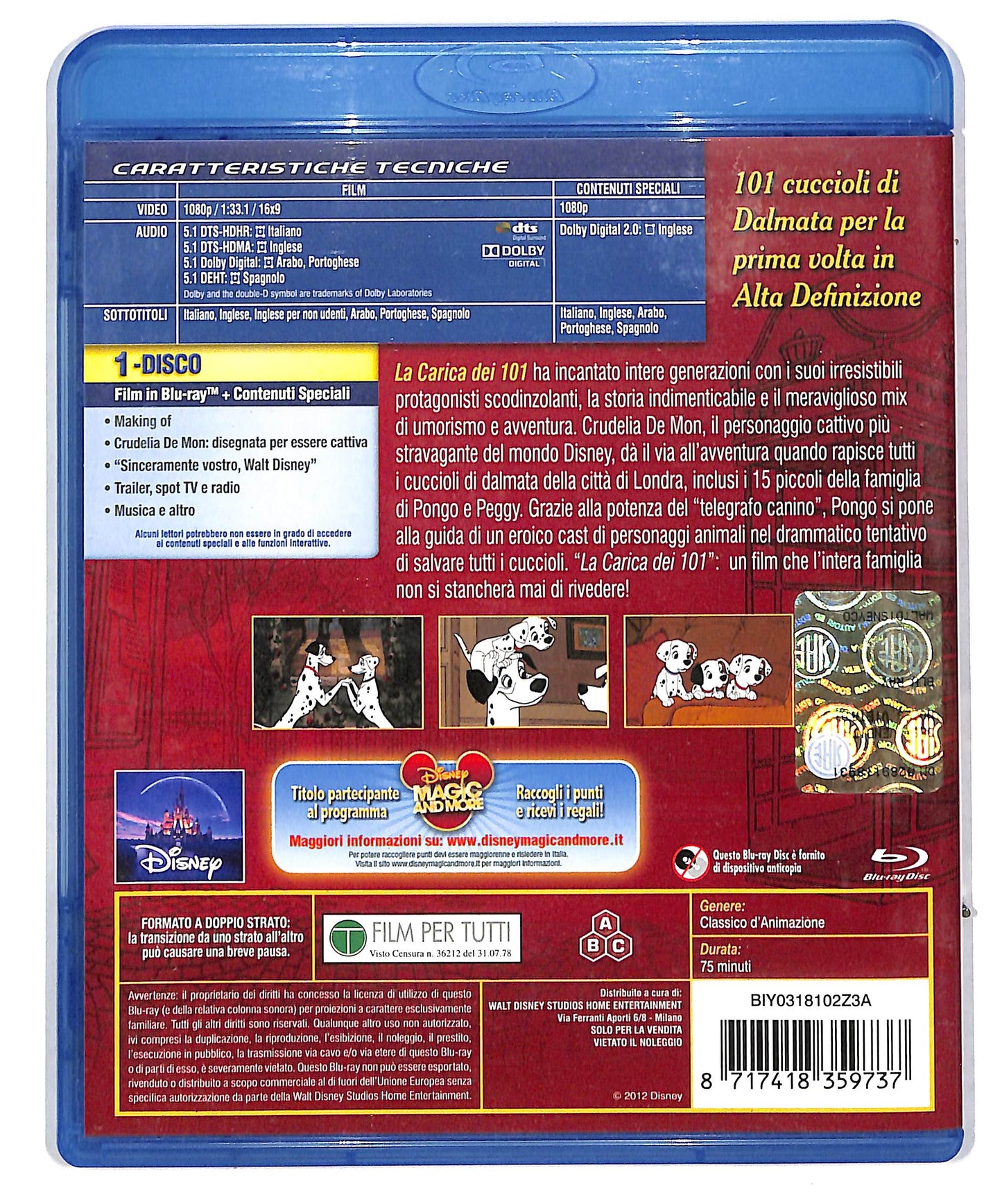 EBOND La carica dei 101 EDIZIONE SPECIALE BLURAY DB599465