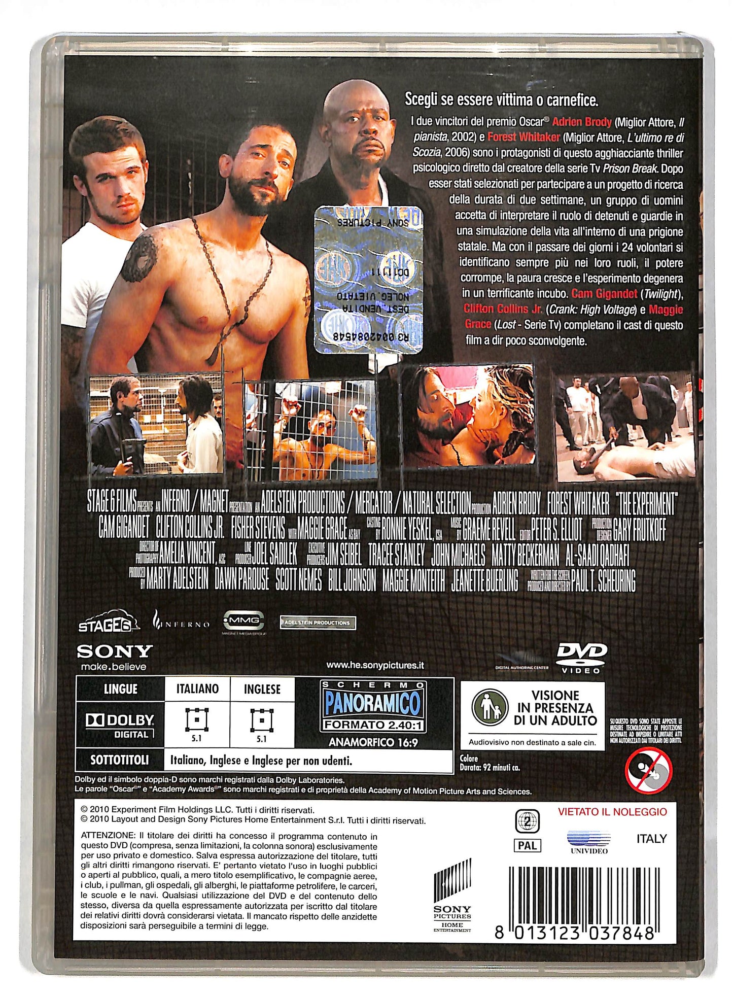 EBOND The experiment DVD DB599658