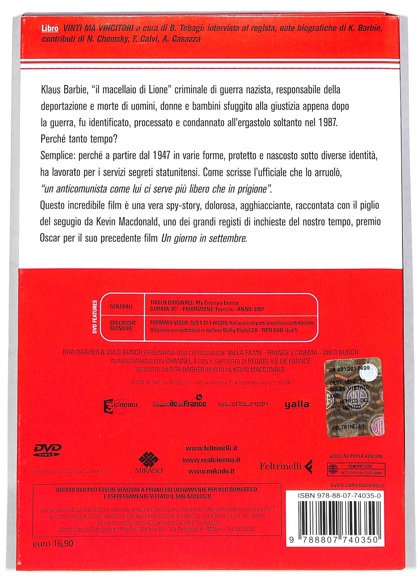 EBOND Il nemico del mio nemico CIA nazisti e guerra fredda DVD DB600660