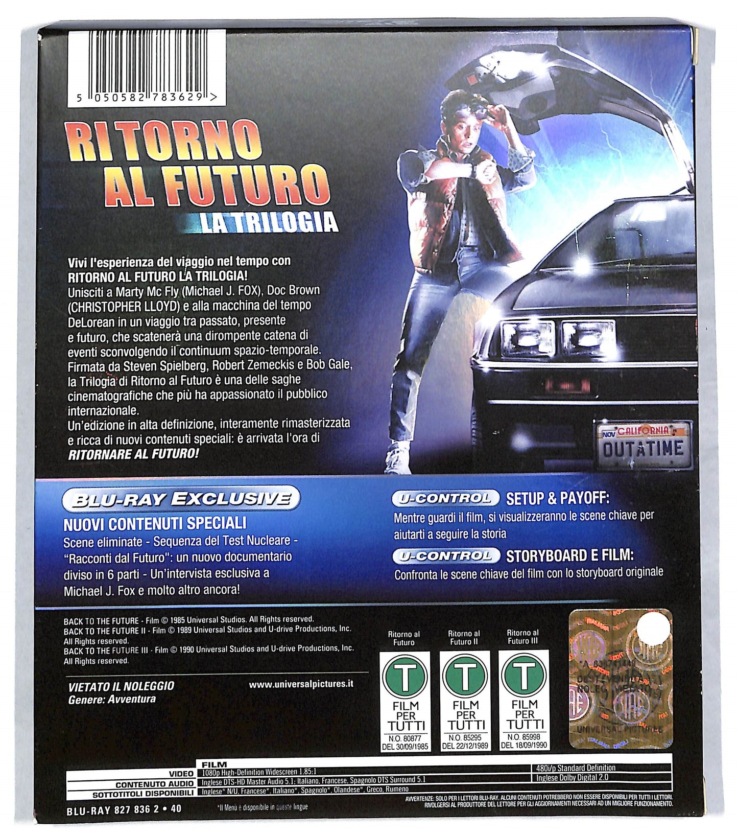 EBOND Ritorno al futuro - La trilogia DIGIPACK BLURAY DB600935