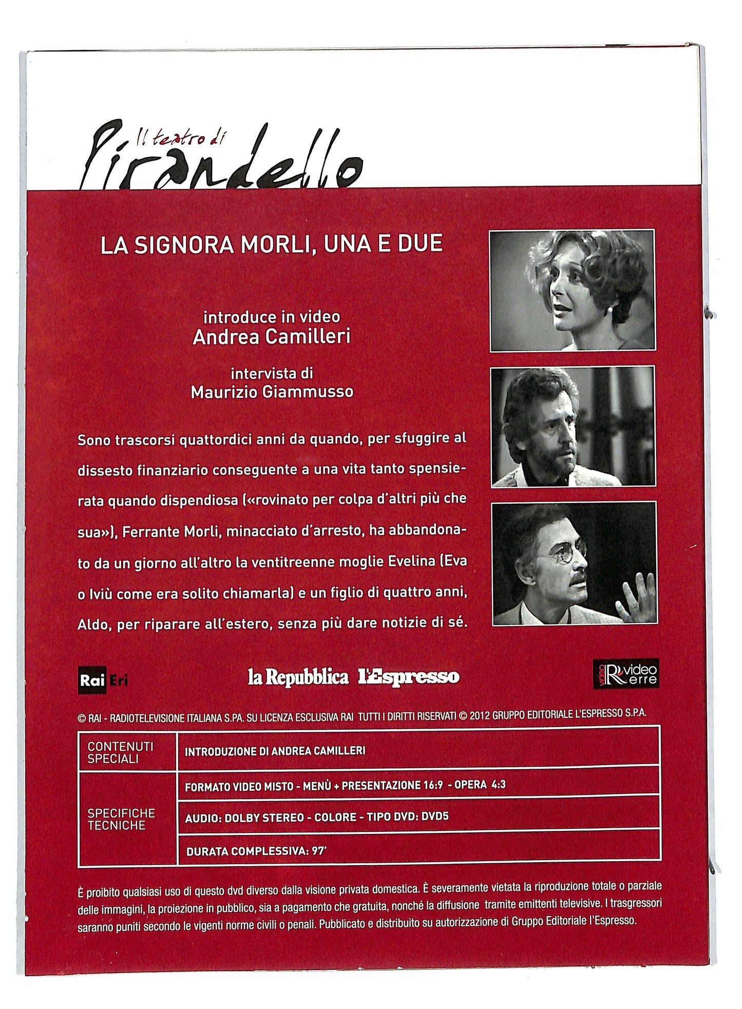 EBOND La signora Morli una e due EDITORIALE DVD DB601161