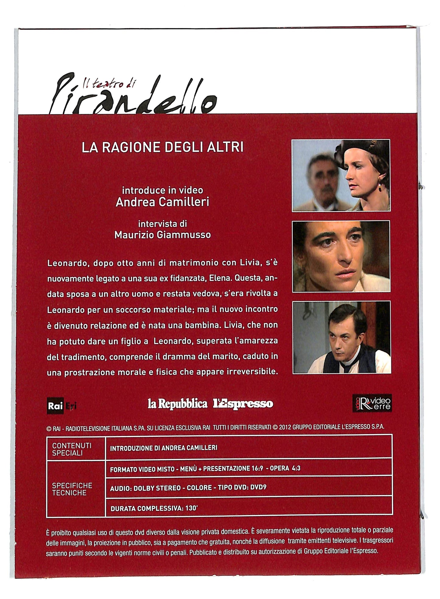 EBOND La ragione degli altri - il teatro di pirandello EDITORIALE DVD DB601162