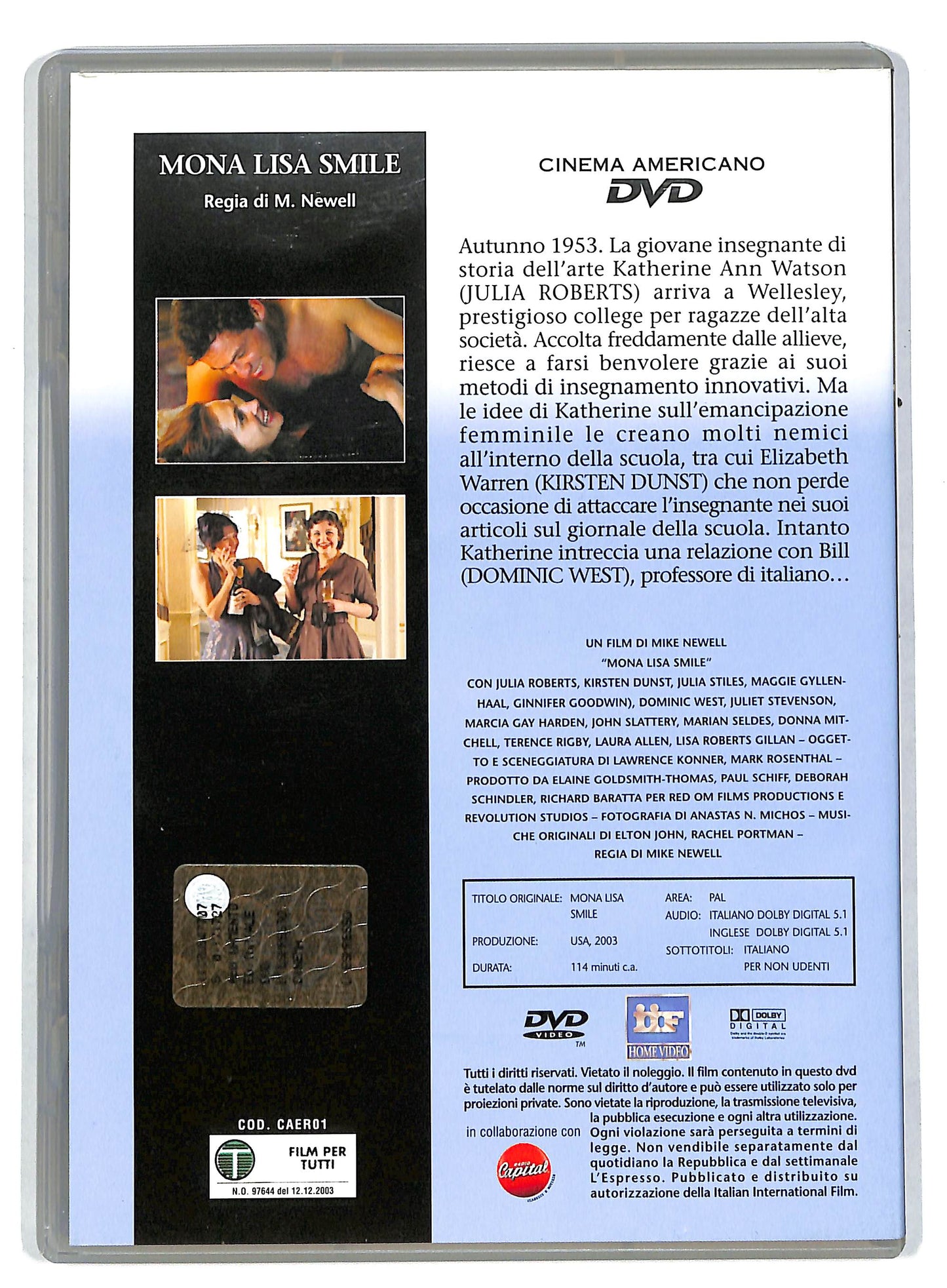 EBOND Mona Lisa Smile EDITORIALE DVD DB601325