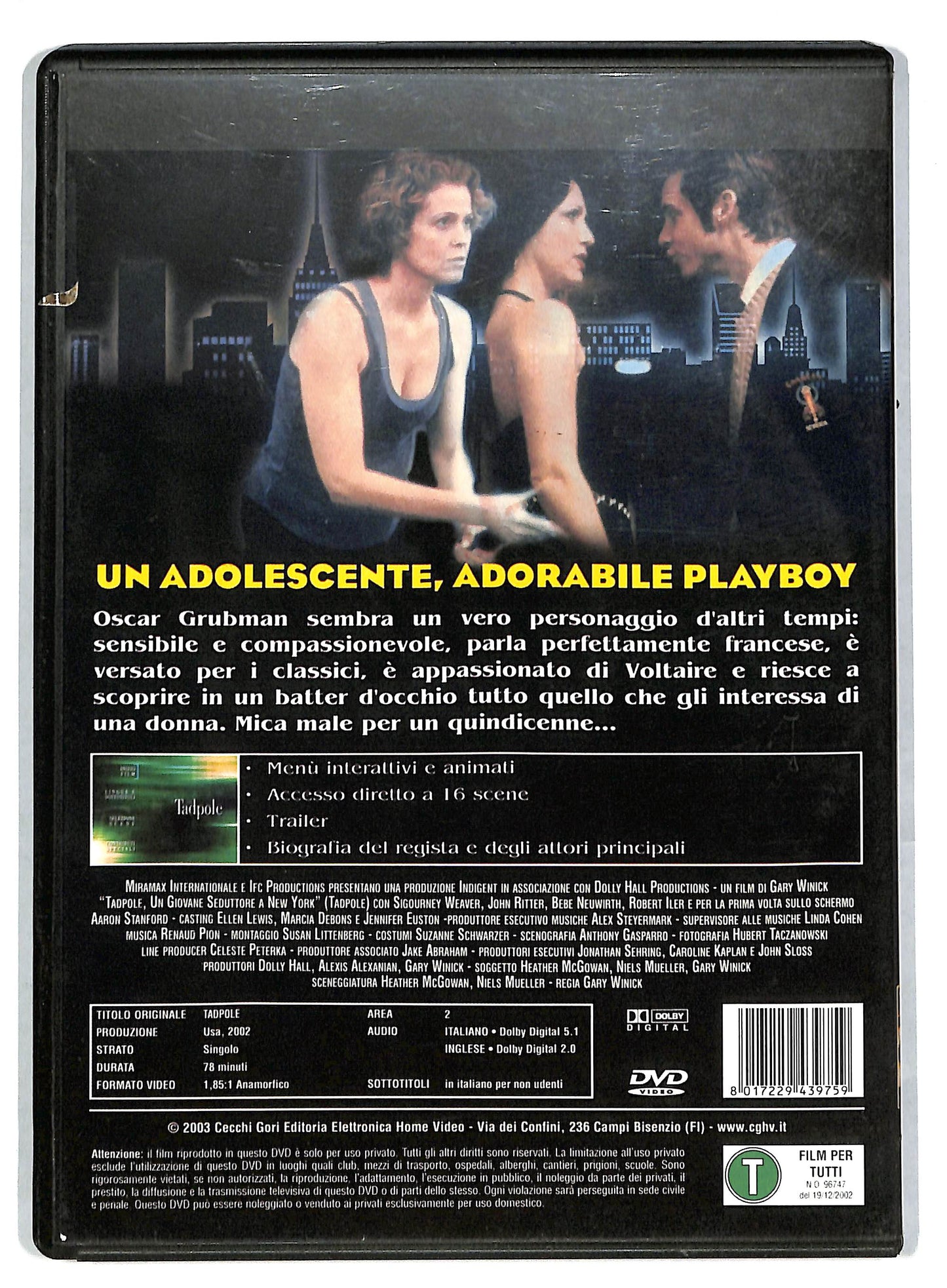 EBOND Tadpole - Un giovane seduttore a New York DVD DB601902