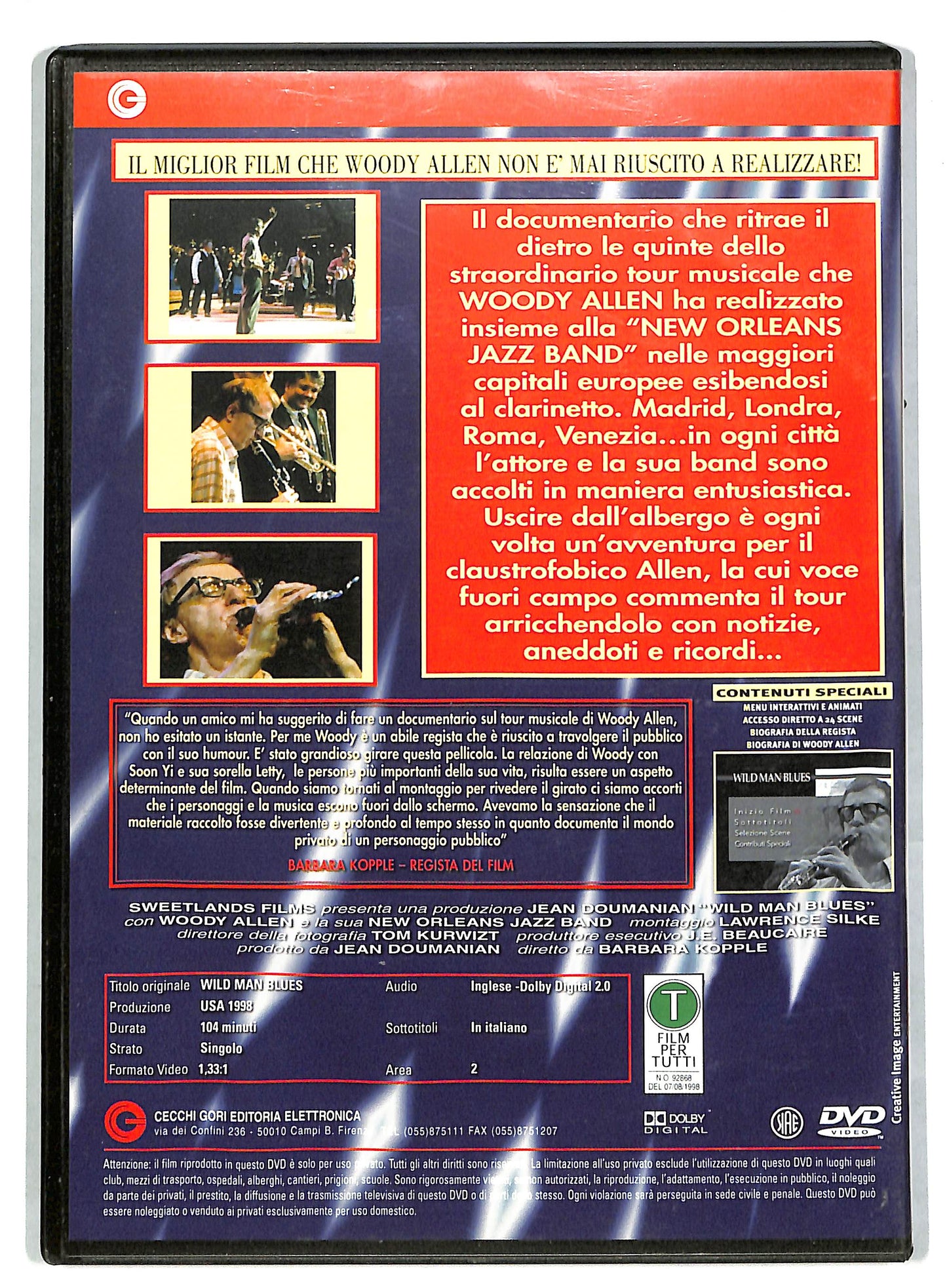 EBOND Wild Man Blues EDITORIALE DVD DB601919