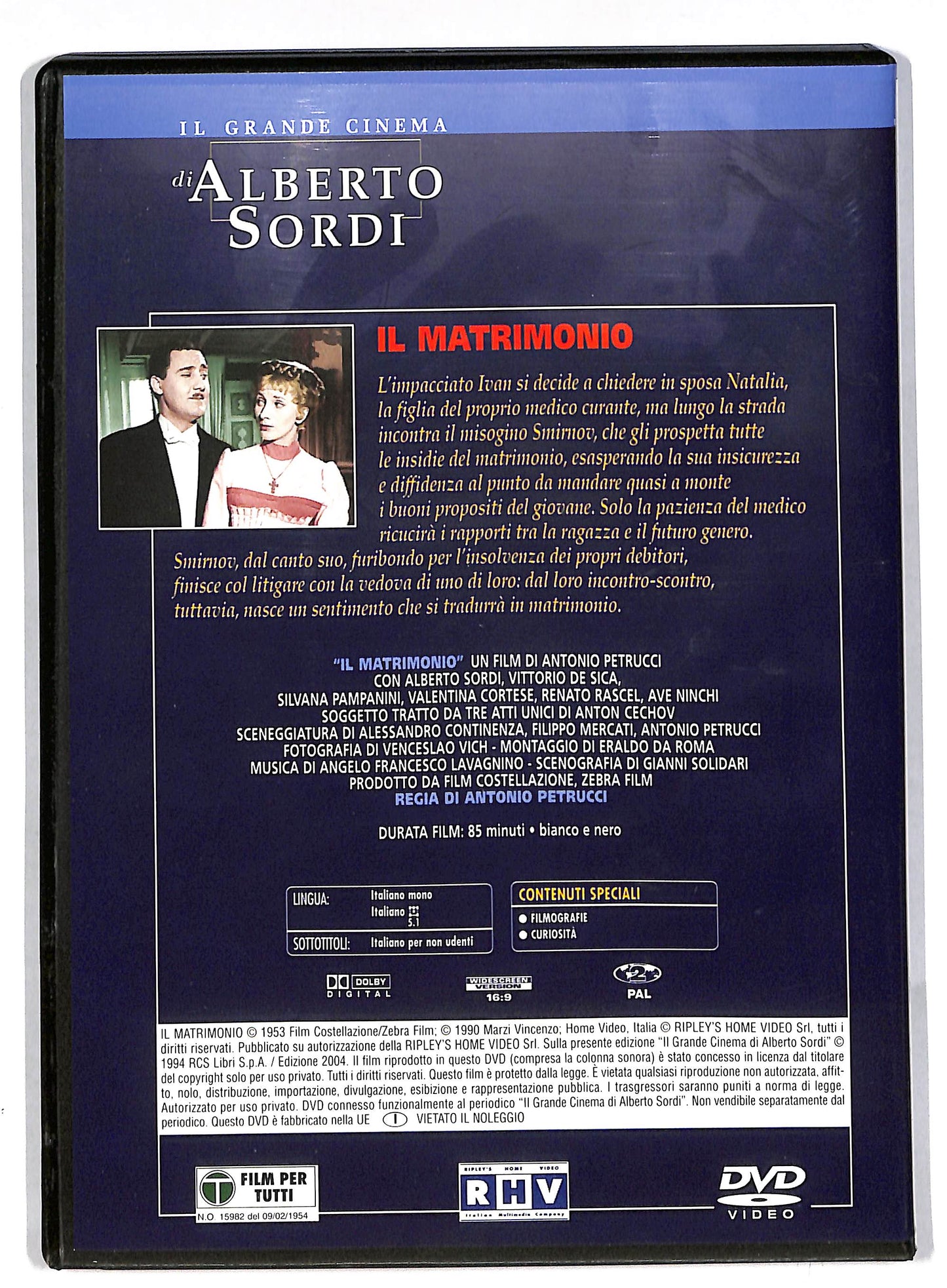 EBOND Alberto Sordi - il matrimonio EDITORIALE DVD DB602112