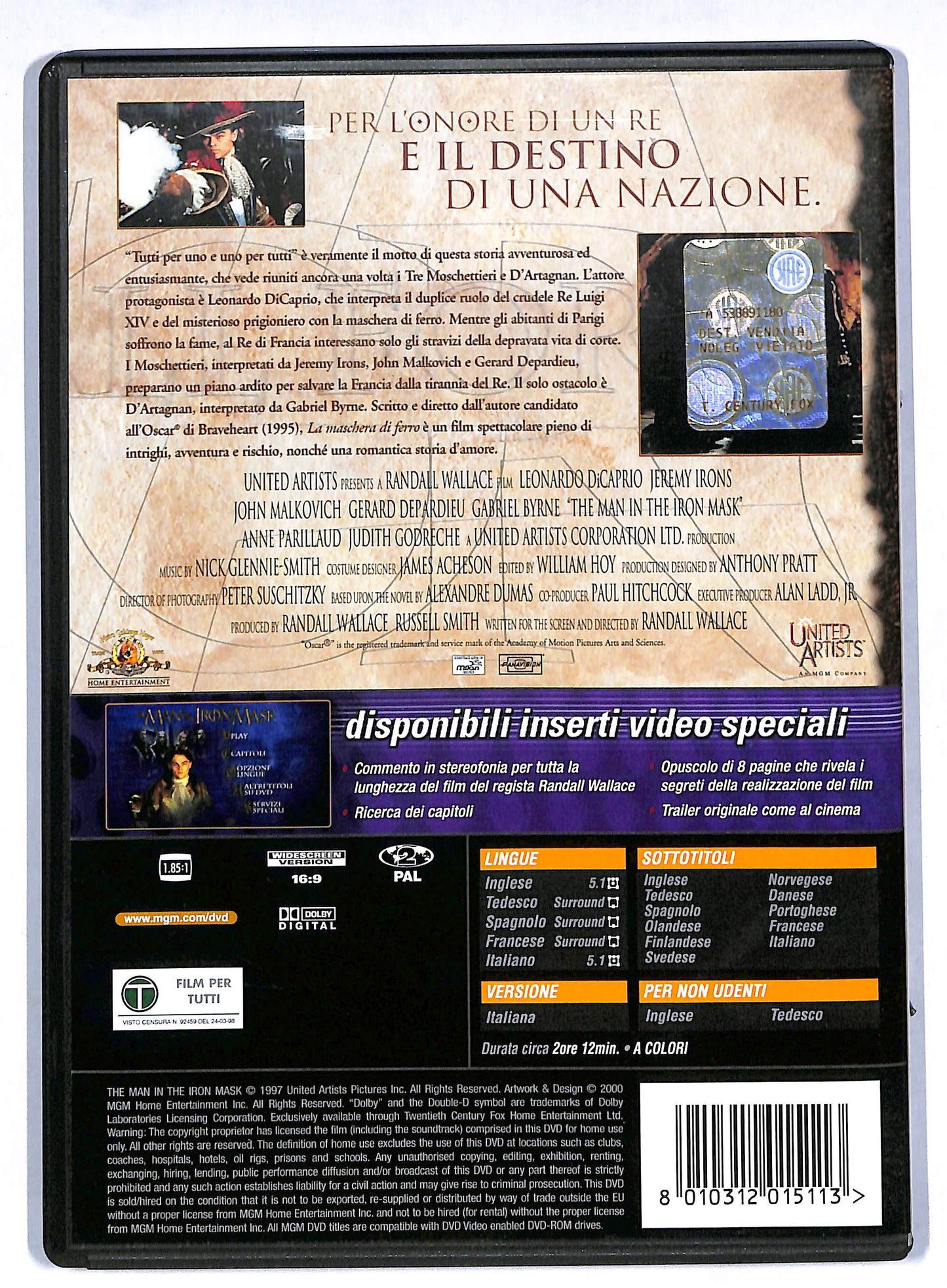 EBOND La maschera di ferro DVD DB602454