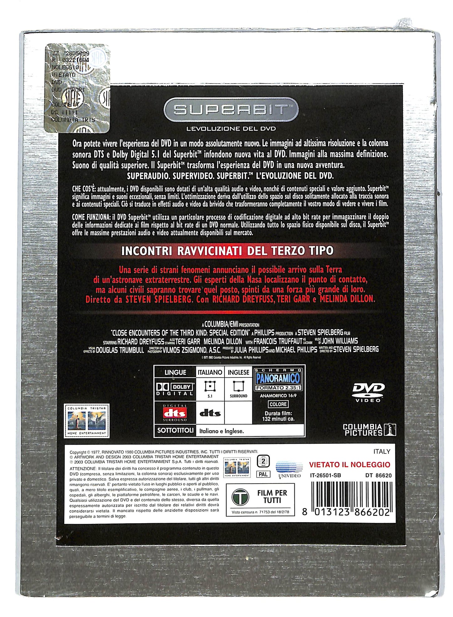EBOND Incontri ravvicinati del terzo tipo DIGIPACK DVD DB602815
