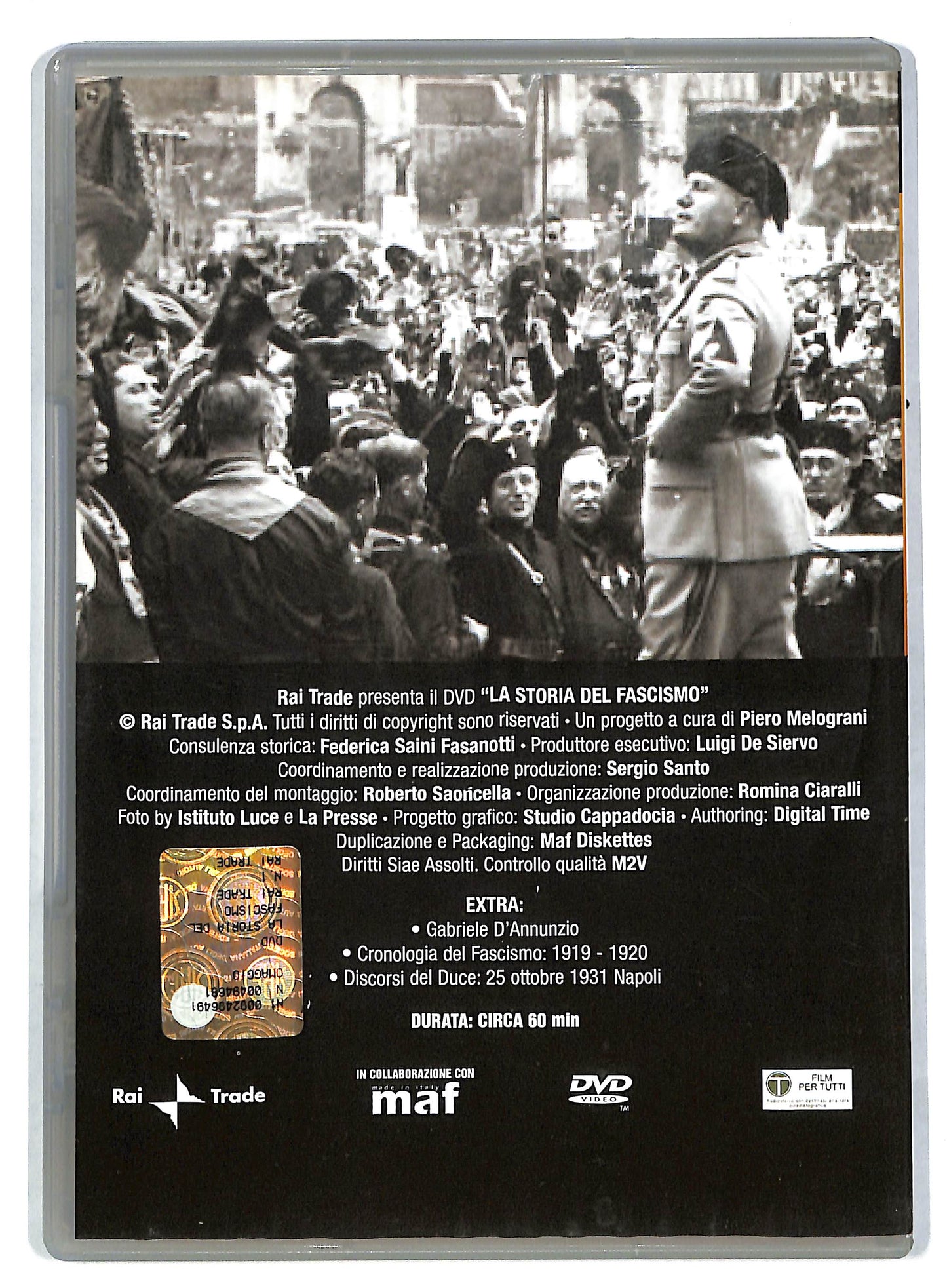 EBOND La storia del fascismo volume 1 - Le origini 1919 EDITORIALE DVD DB602825