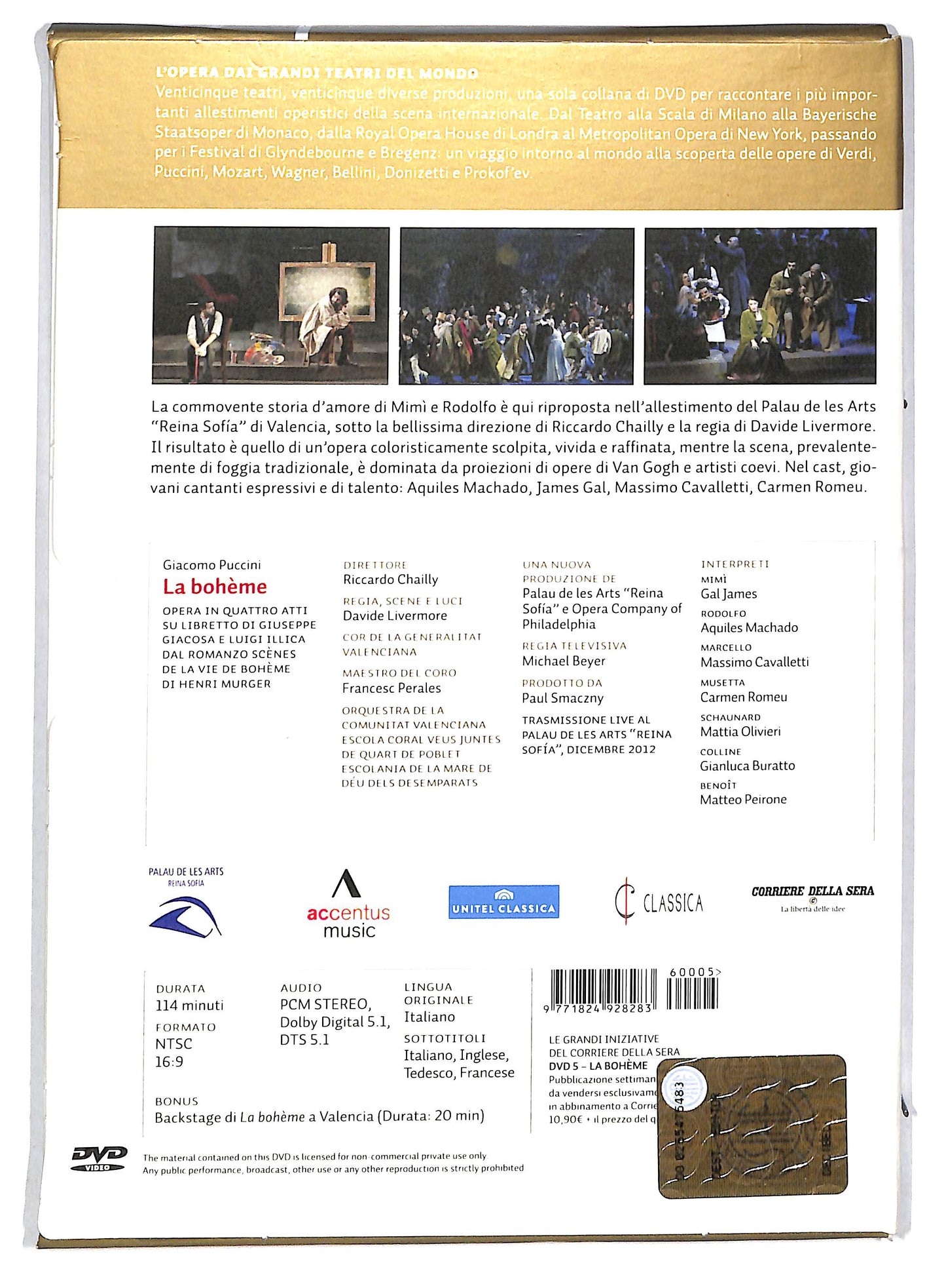 EBOND La boheme - Giacomo Puccini EDITORIALE DIGIPACK DVD DB603107