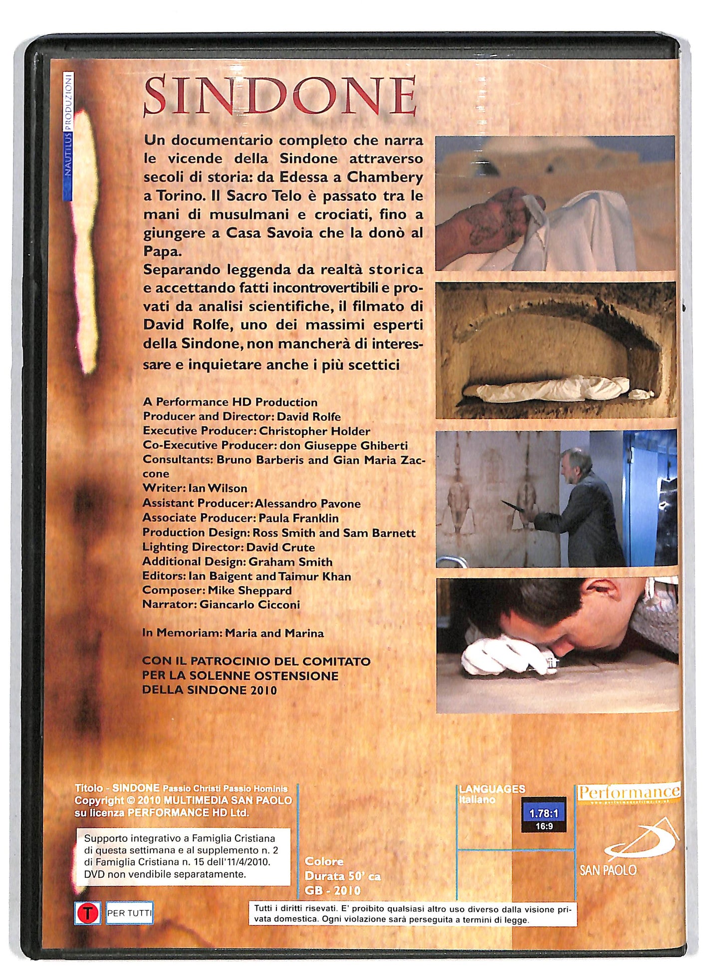 EBOND Sindone - Passio Christi Passio Hominis EDITORIALE DVD DB603123