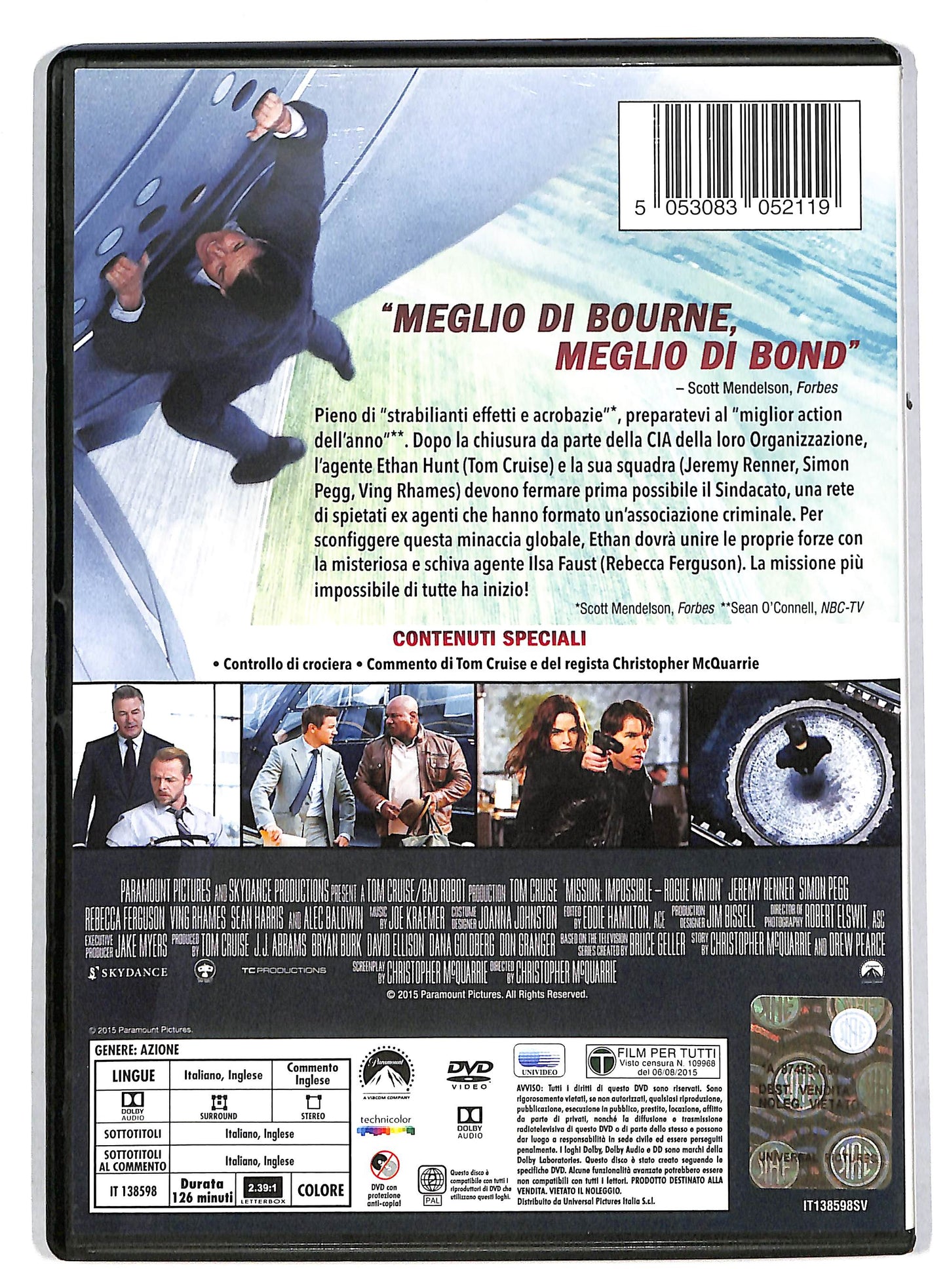EBOND Mission Impossible - Rogue Nation DVD DB603124