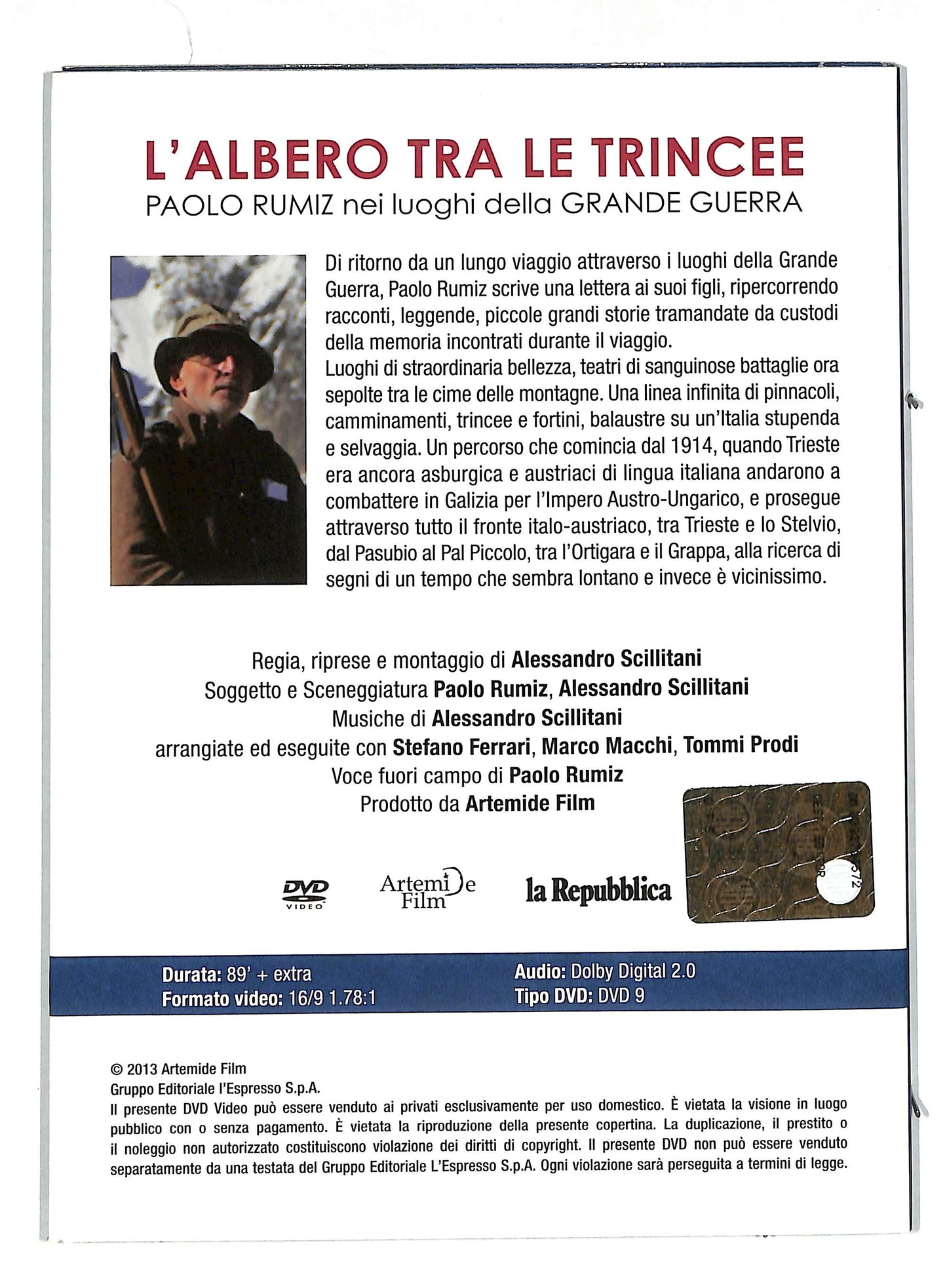 EBOND L'albero tra le trincee - paolo rumiz nei luoghi EDITORIALE DVD DB603231