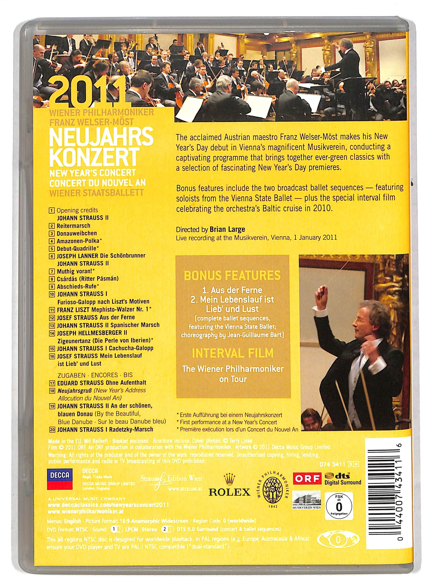 EBOND New Year's concert 2011 - Wiener Philarmoniker DVD DB603256