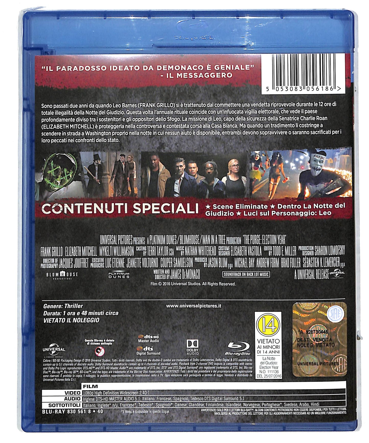 EBOND La notte del giudizio - Election Year BLURAY DB604102