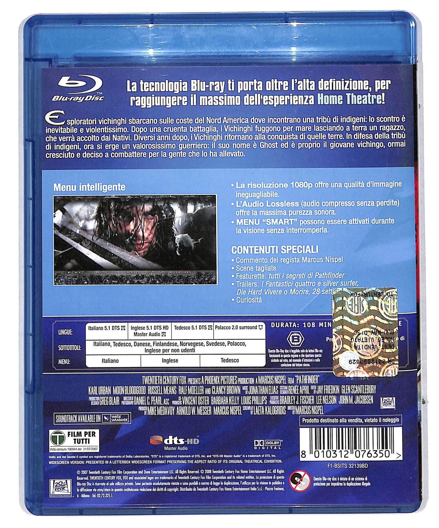 EBOND Pathfinder - La leggenda del guerriero vichingo BLURAY DB604178