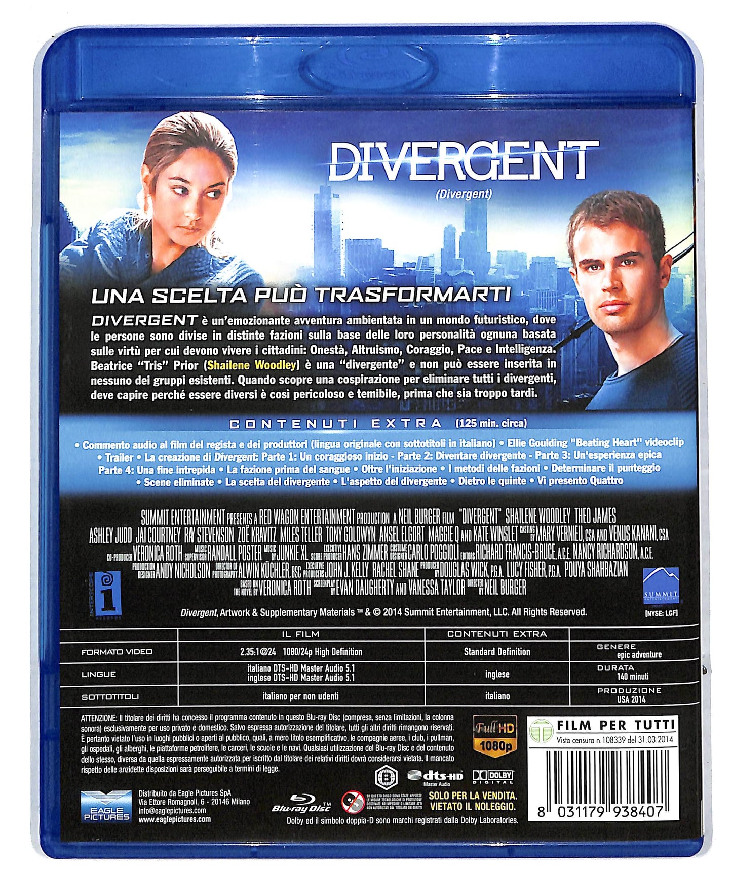 EBOND Divergent EDIZIONE SPECIALE BLURAY DB604317