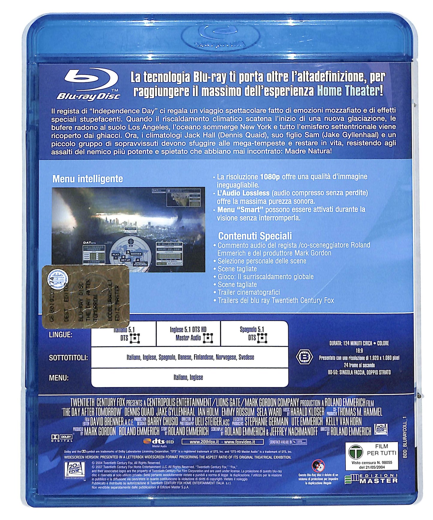 EBOND The Day After Tomorrow - L'alba del giorno dopo EDITORIALE BLURAY DB604673