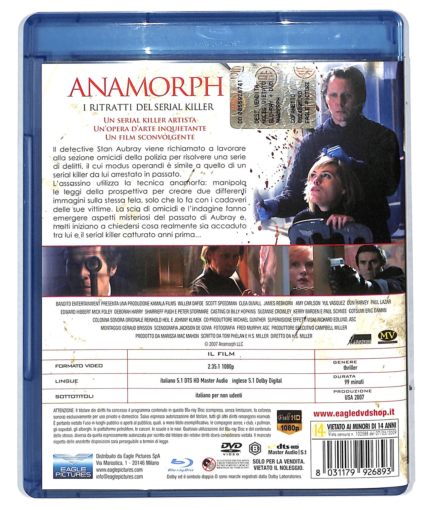 EBOND Anamorph - I ritratti del serial killer DVD + BLURAY DB604681