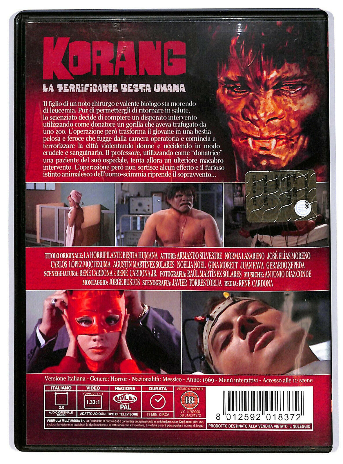 EBOND Korang - La Terrificante Bestia Umana DVD DB605324