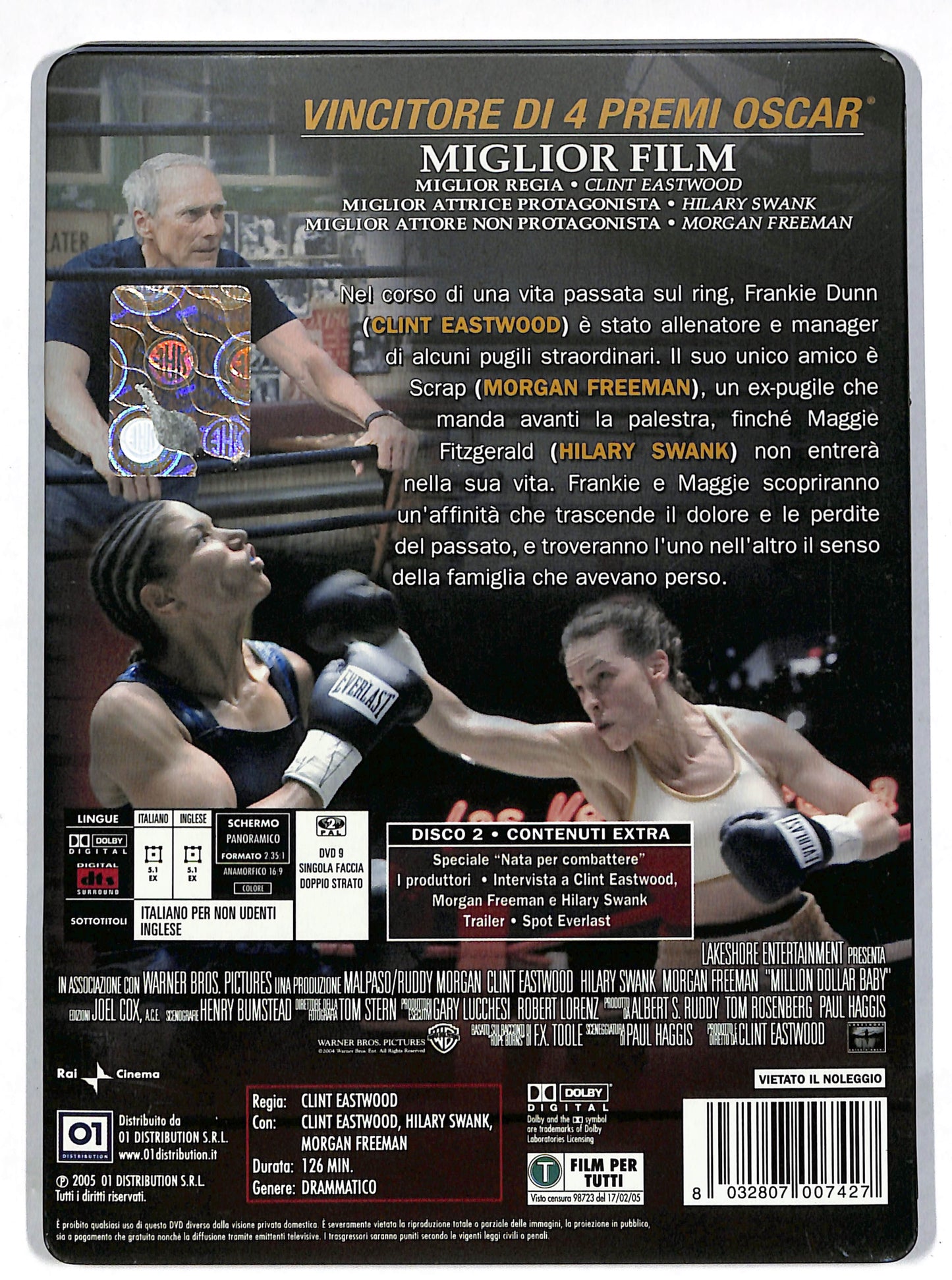 EBOND Million Dollar Baby STEELBOOK DVD DB605605