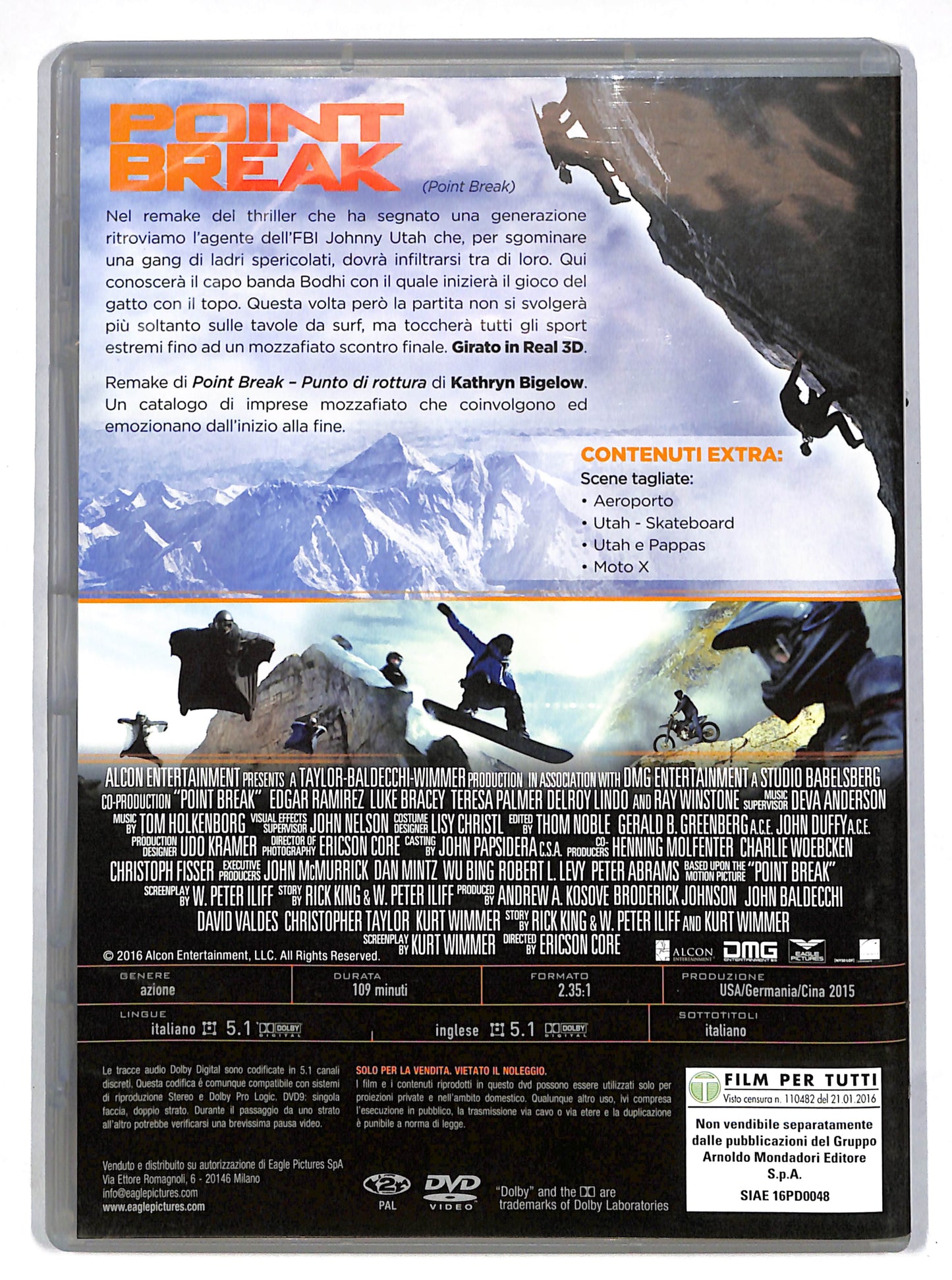 EBOND Point Break EDITORIALE DVD DB605610