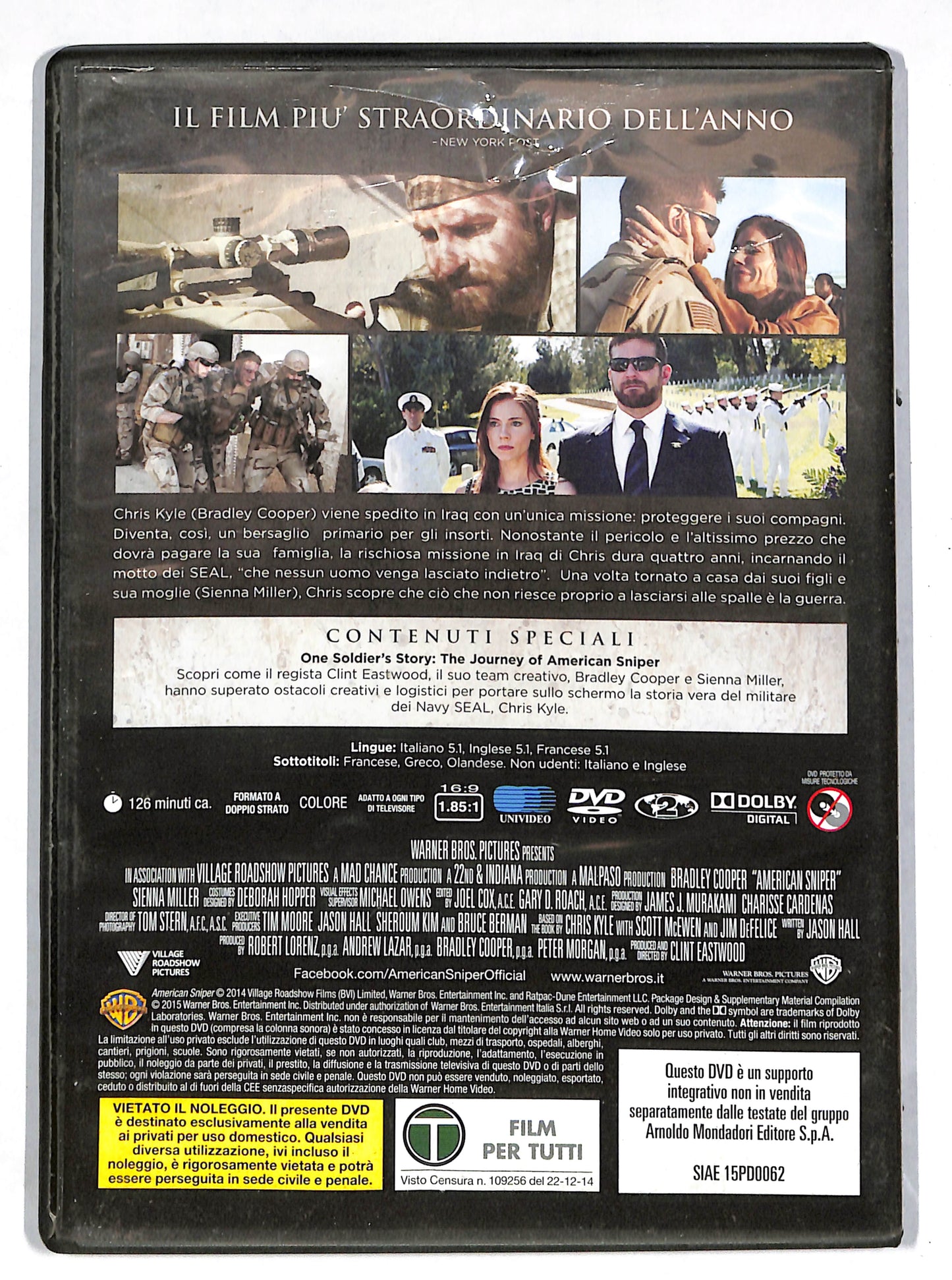 EBOND American Sniper EDITORIALE DVD DB605623