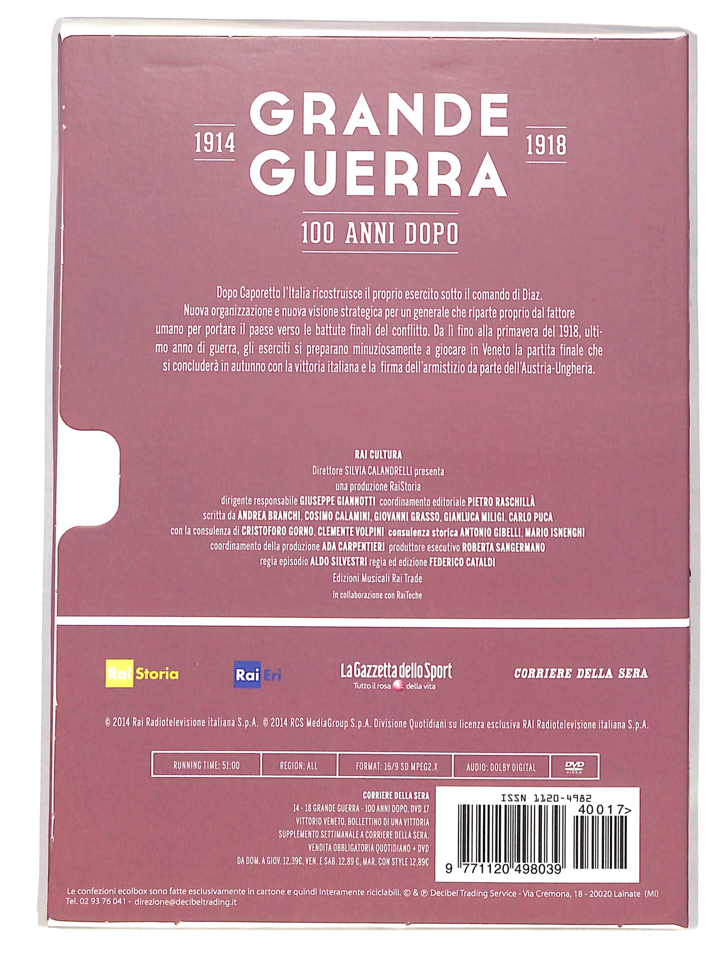 EBOND Grande guerra vol 17 - vittorio veneto bollettino EDITORIALE DVD DB605629