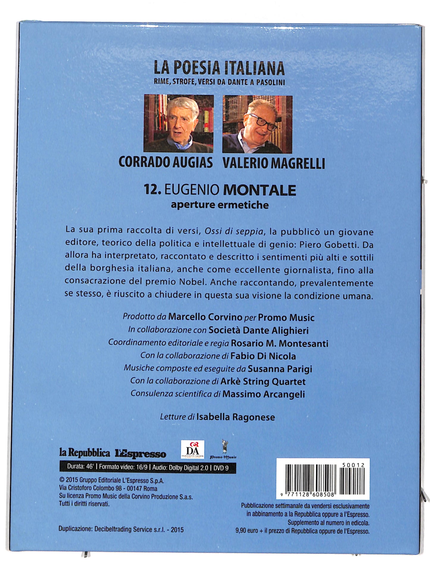 EBOND Eugenio Montale - aperture ermetiche vol 12 EDITORIALE DVD DB605630