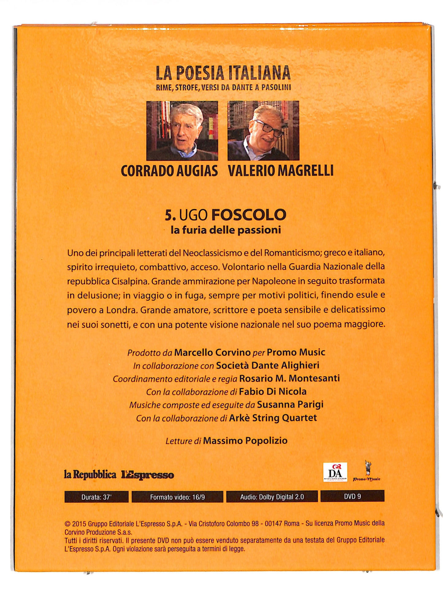 EBOND Ugo foscolo - la furia delle passioni vol 5 EDITORIALE DVD DB605634