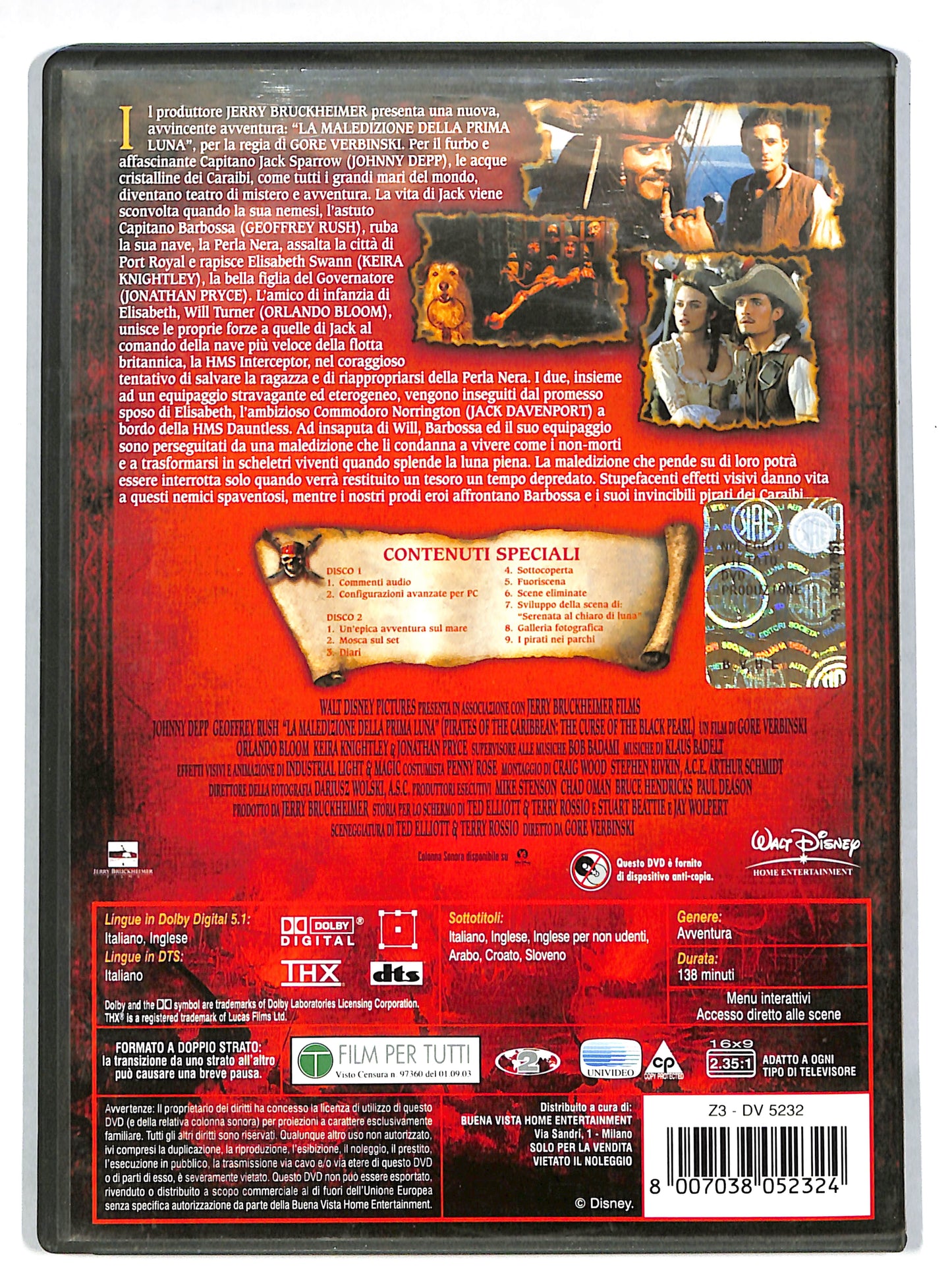 EBOND Pirati Dei Caraibi - La maledizione della prima luna DVD DB605656