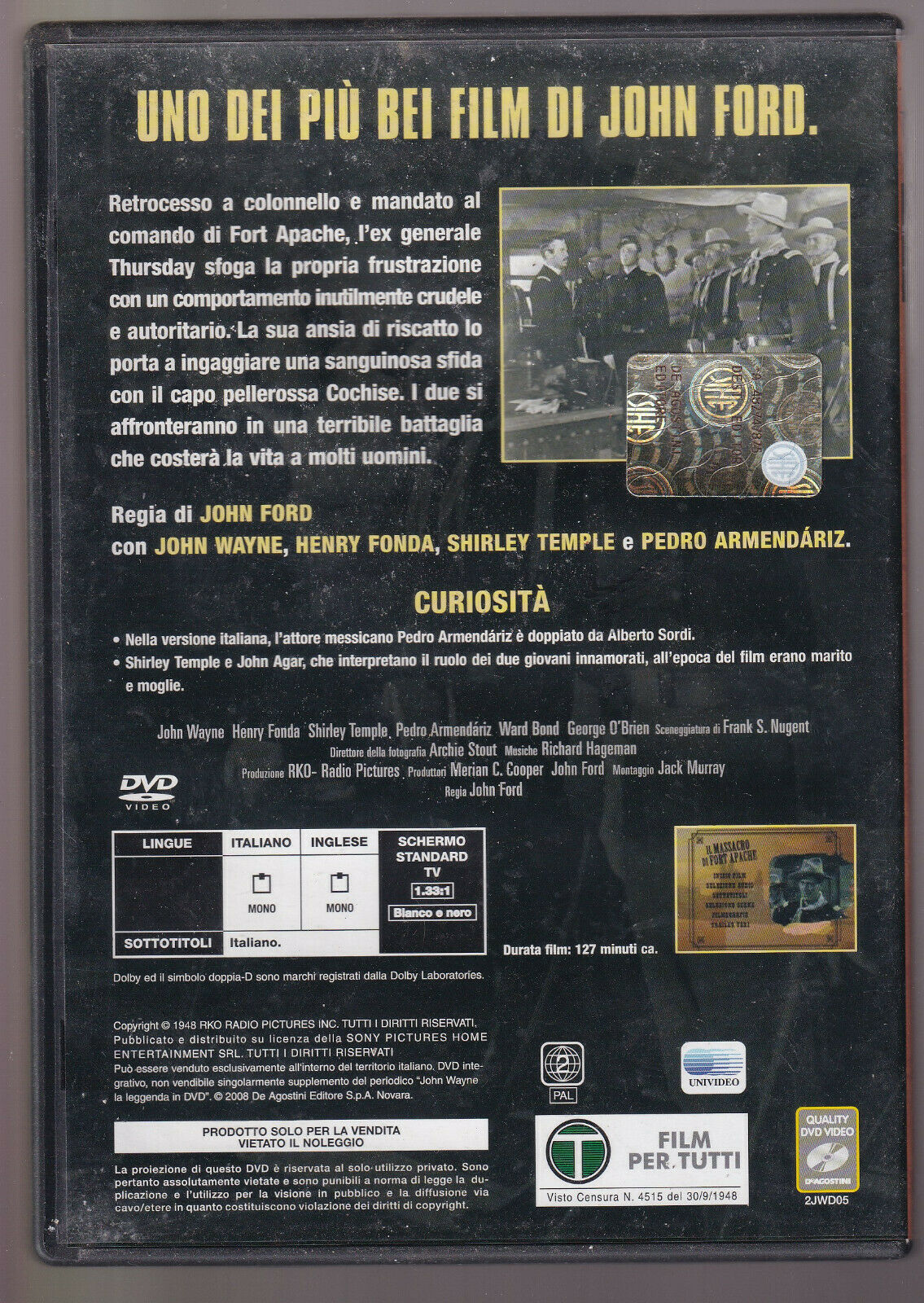 EBOND Il Massacro Di Fort Apache Editoriale DVD DB606631