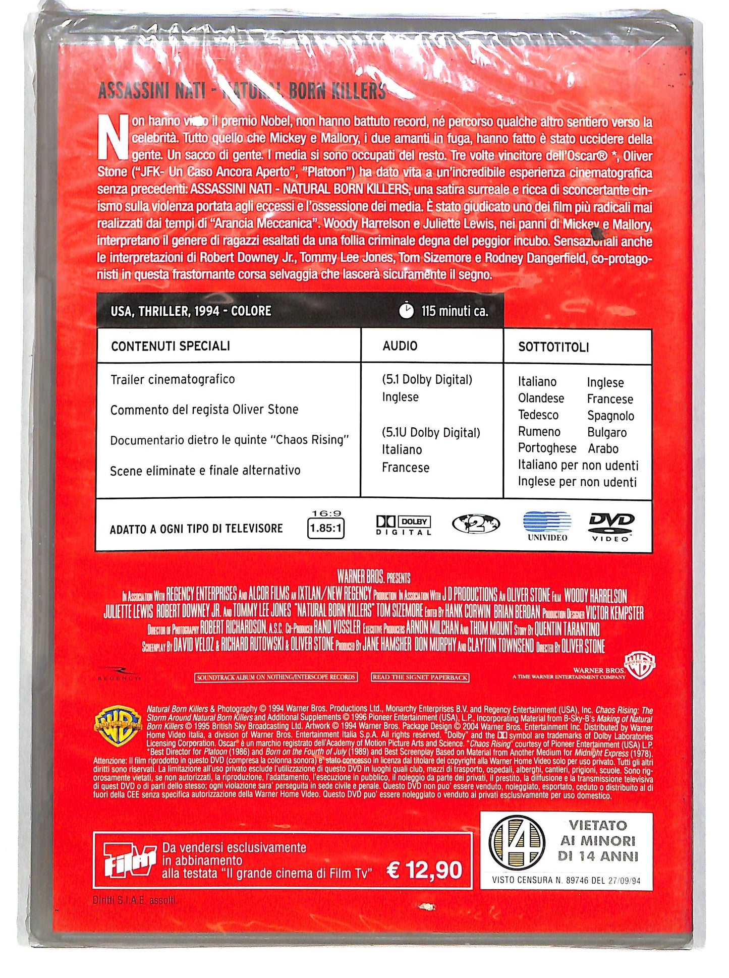 EBOND Assassini nati - Natural Born Killers EDITORIALE DVD DB606648