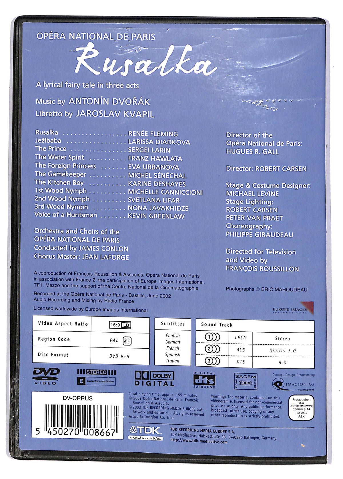 EBOND Rusalka Opera National De Paris DVD DB607134