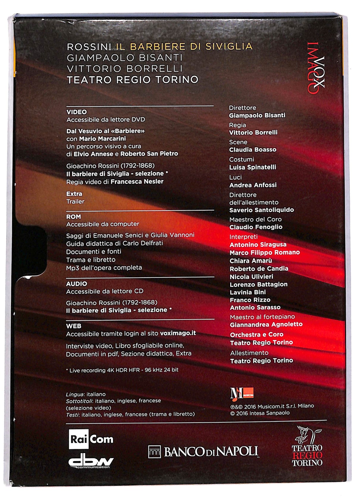 EBOND Rossini Il Barbiere Di Siviglia EDITORIALE DVD DB607154