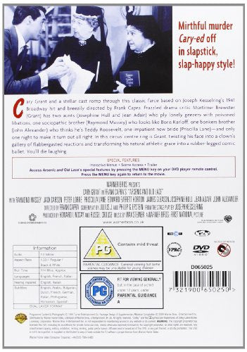 EBOND Arsenic And Old Lace [Edizione: Regno Unito] DVD DB608330