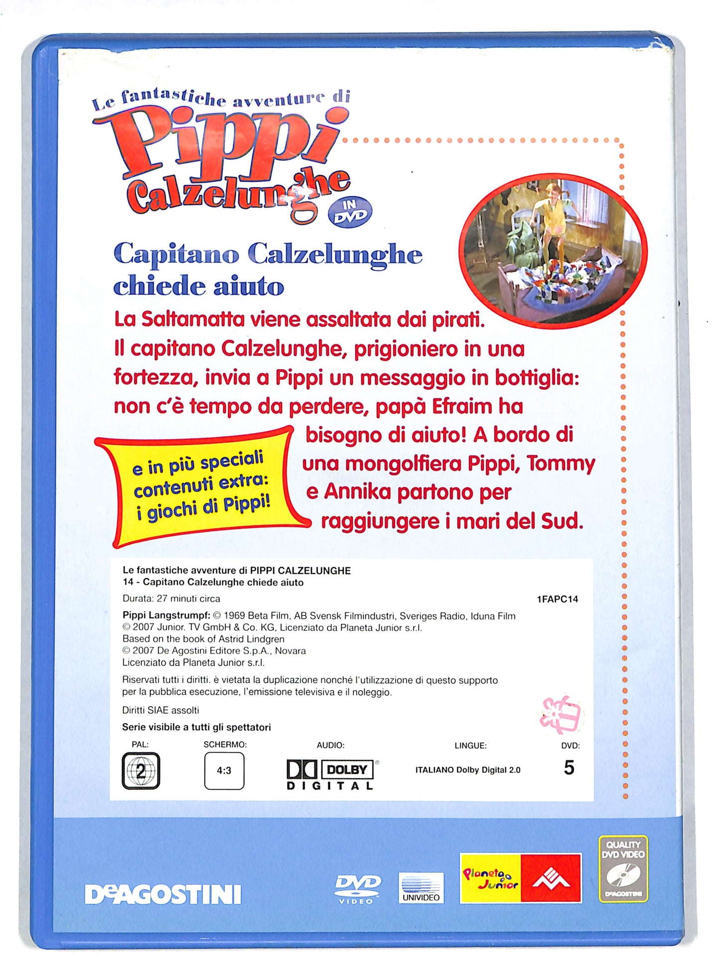 EBOND Pippi calzelunghe vol 14 - Capitano calzelunghe EDITORIALE DVD DB608601