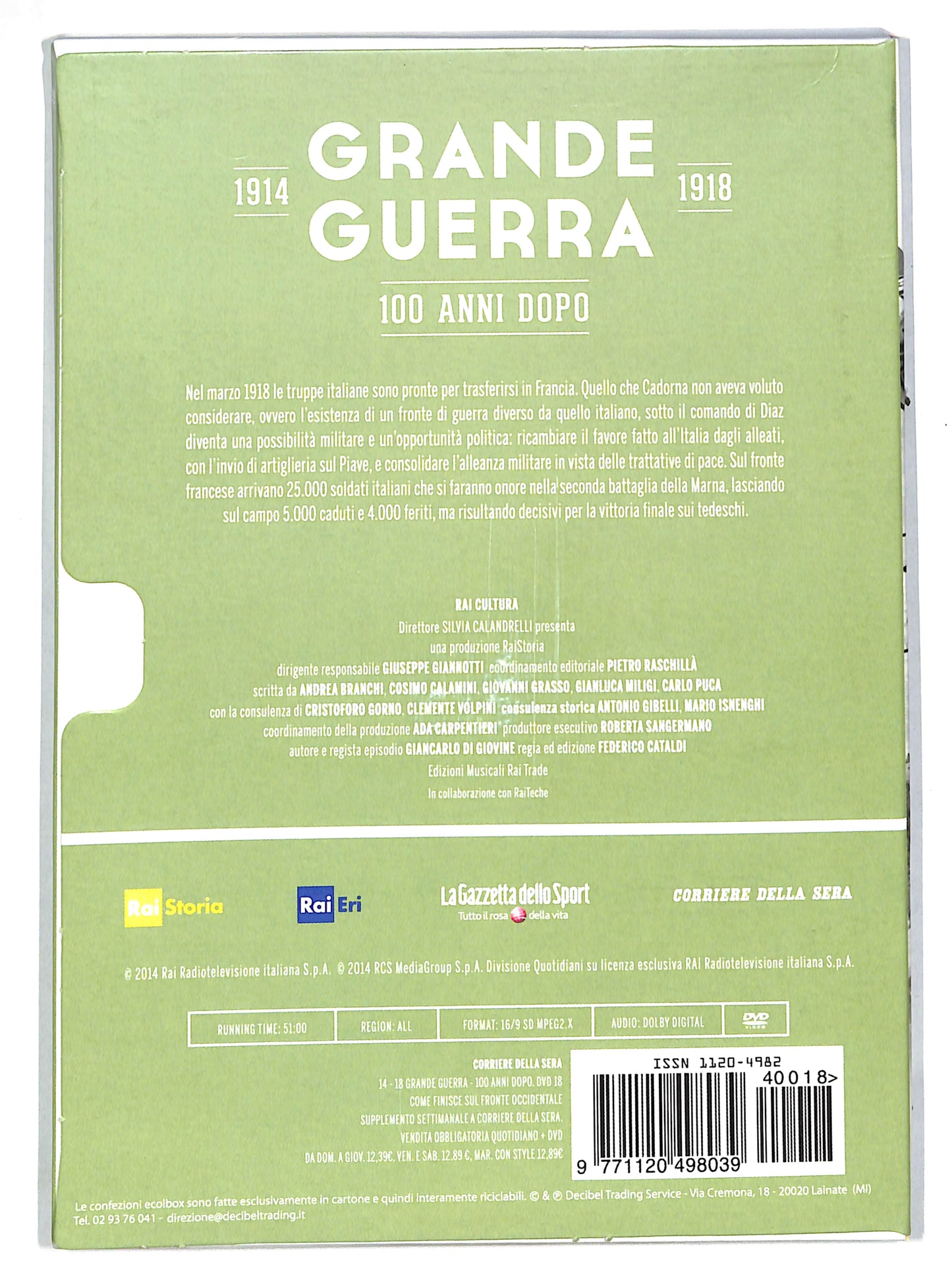 EBOND Grande guerra 1914 1918 vol 18 - come finisce EDITORIALE DVD DB608604