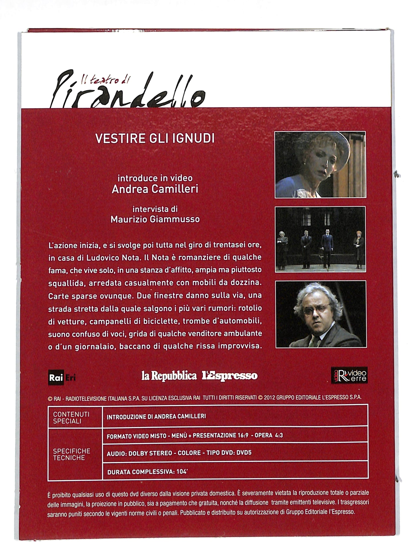 EBOND Vestire gli ignudi EDITORIALE DIGIPACK DVD DB608605