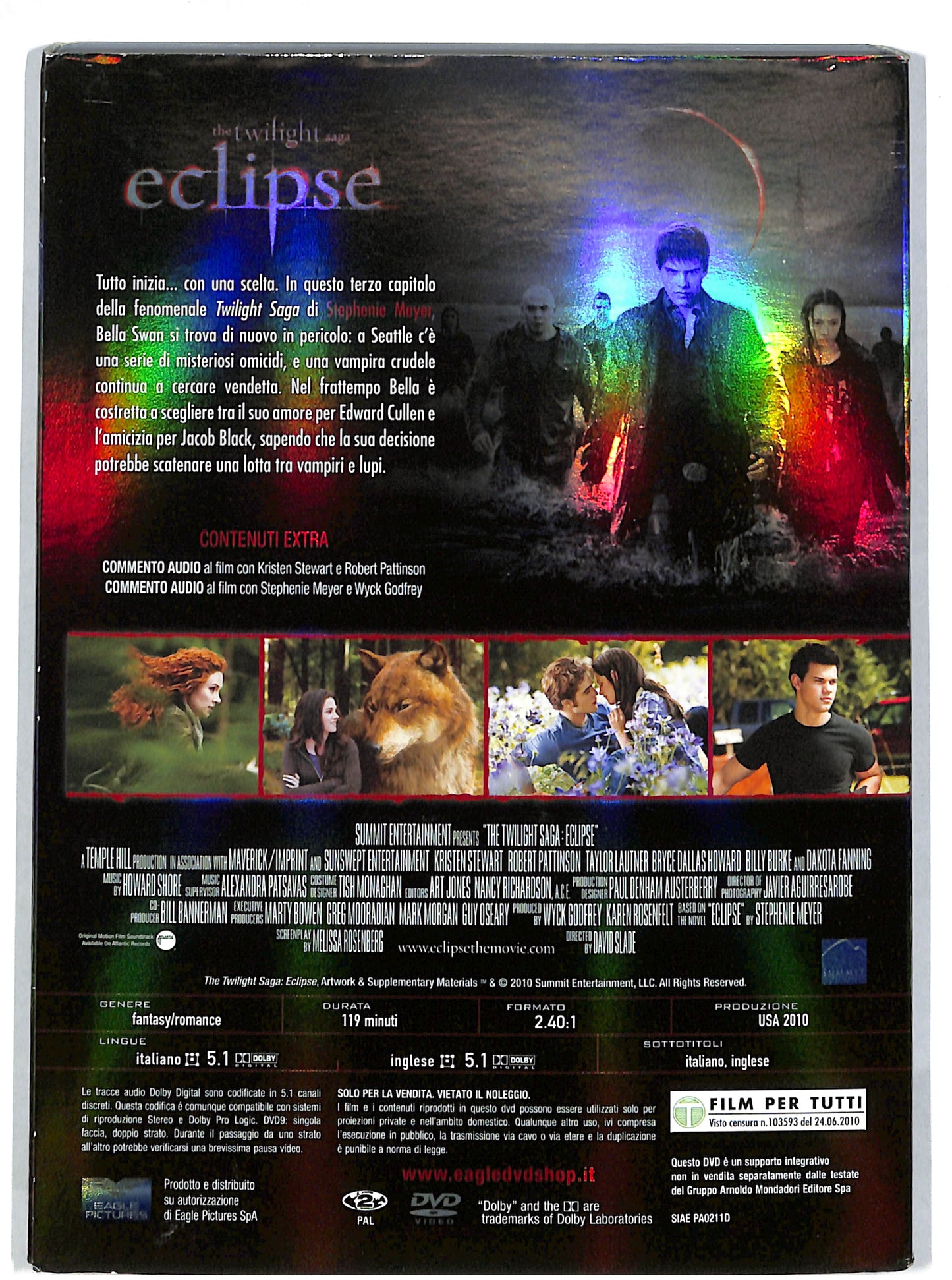 EBOND The Twilight Saga Eclipse SLIPCASE EDITORIALE DVD DB608620