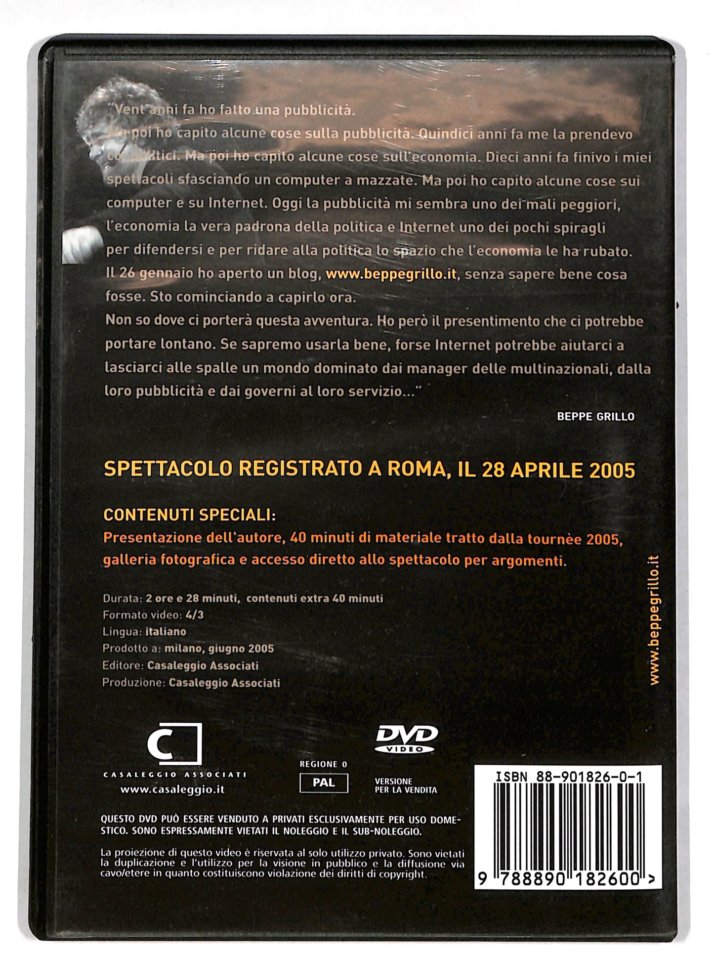 EBOND Beppegrillo.it DVD DB608640