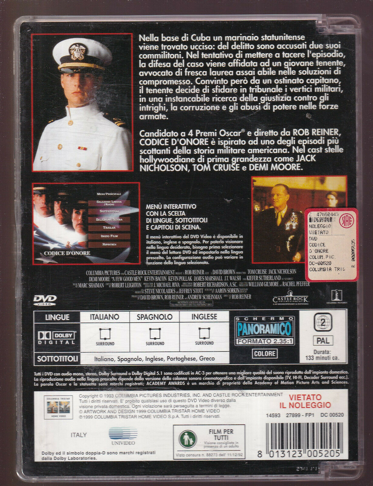 EBOND Codice D'onore Sjb DVD DB608841