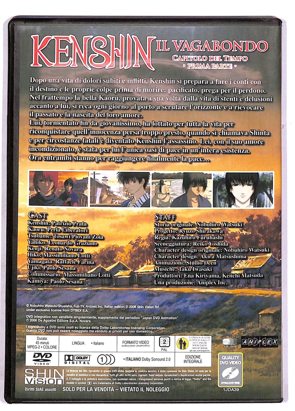 EBOND Japan Animation Kenshin Il Vagabondo 1 EDITORIALE DVD DB609127
