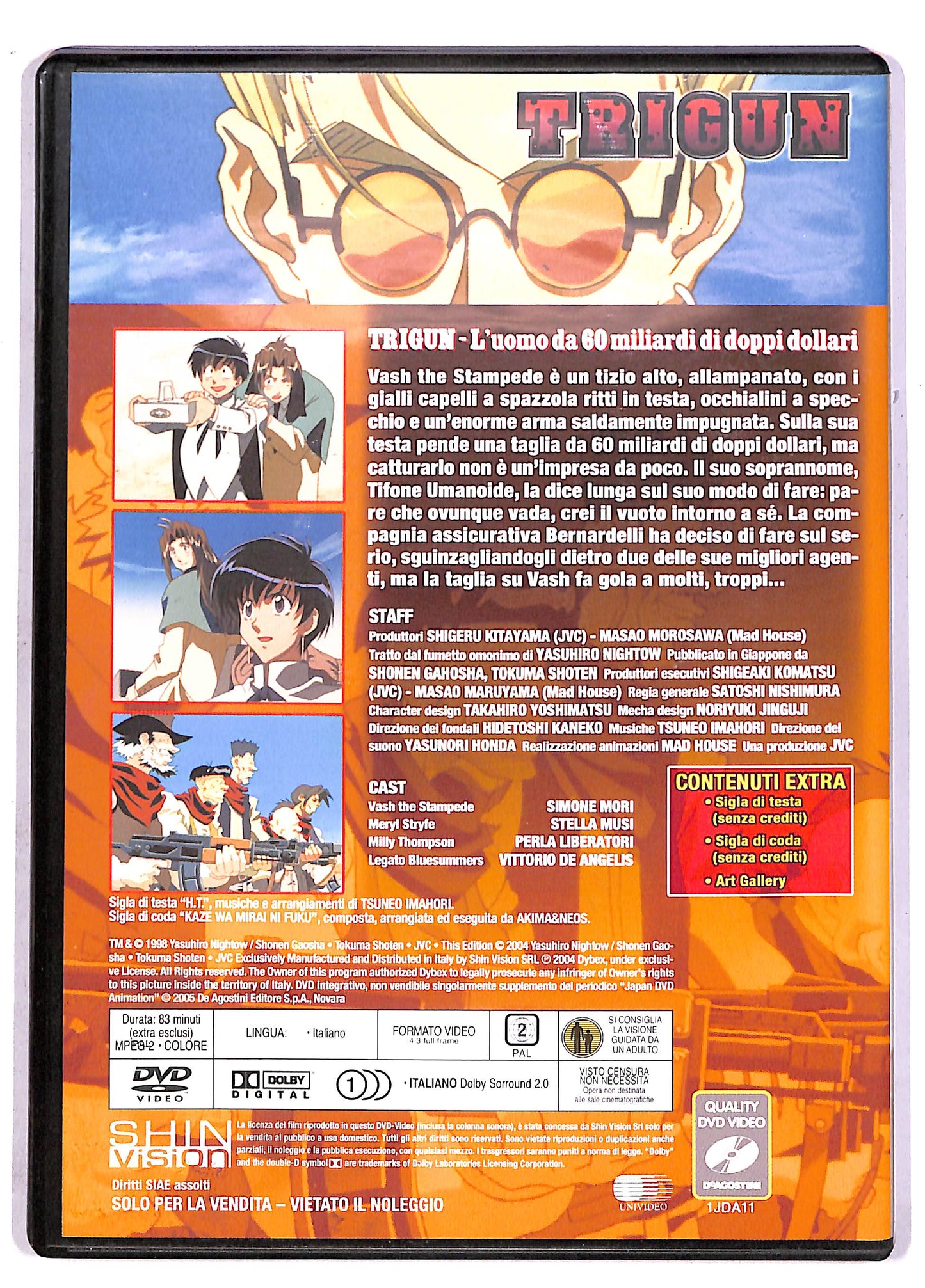 EBOND Japan Animation Trigun L'uomo da 60 Miliardi EDITORIALE DVD DB609146