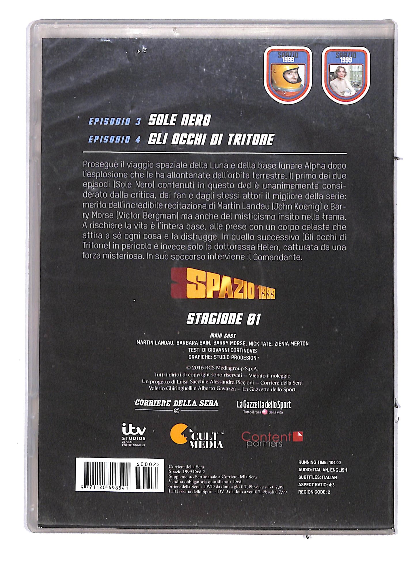 EBOND Spazio 1999 vol. 2 stagione 1 epis. 3 e 4 EDITORIALE DVD DB609301